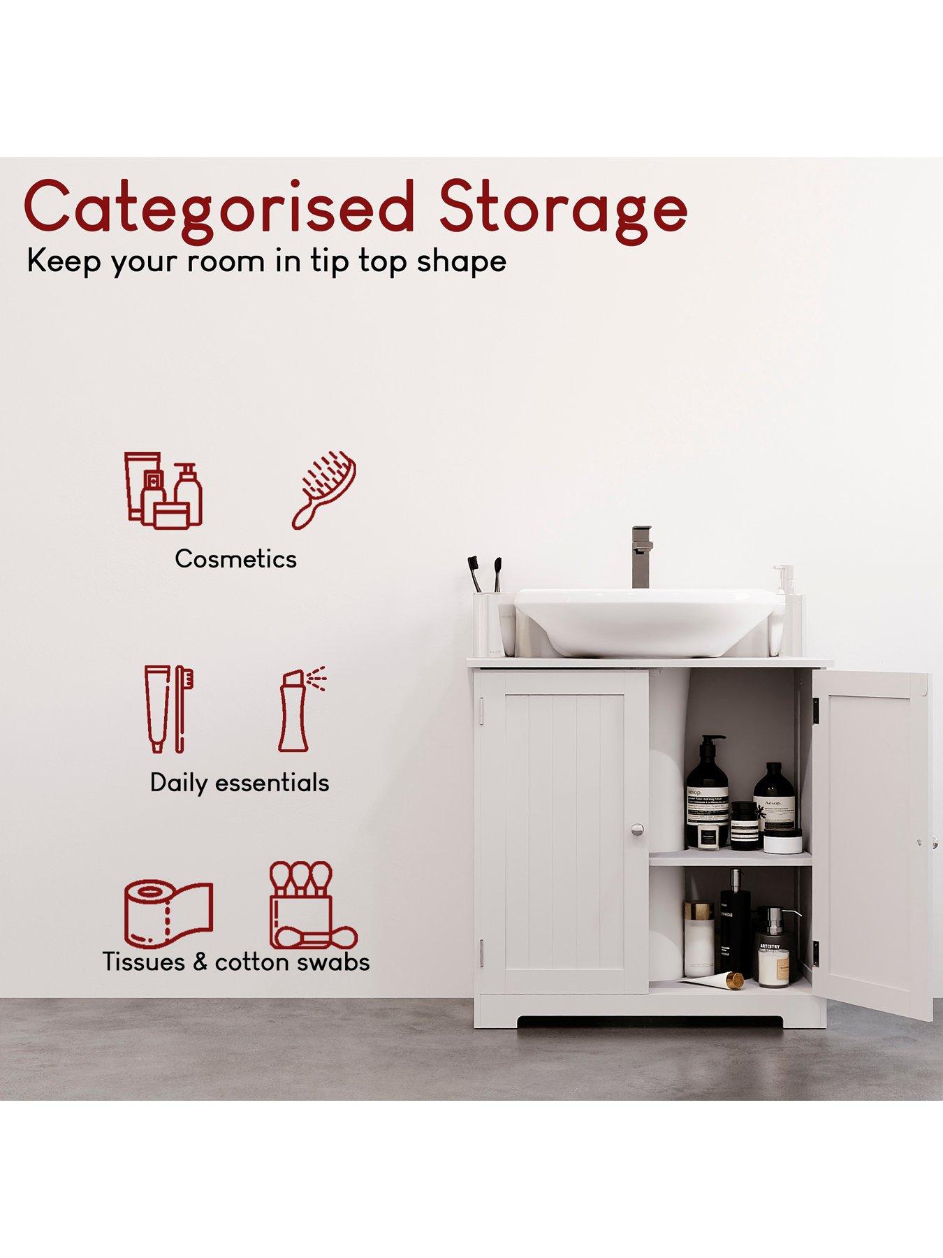 Image 3 of 7 of Bath Vida Priano 2 Door Under Sink Cabinet