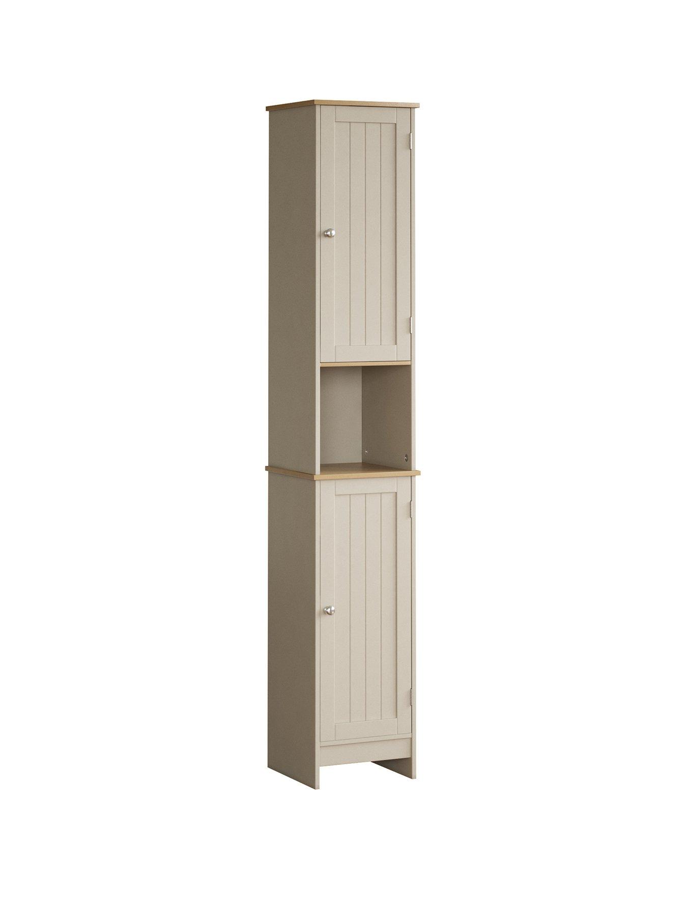 bath-vida-priano-2-door-tall-cabinet-greystillFront