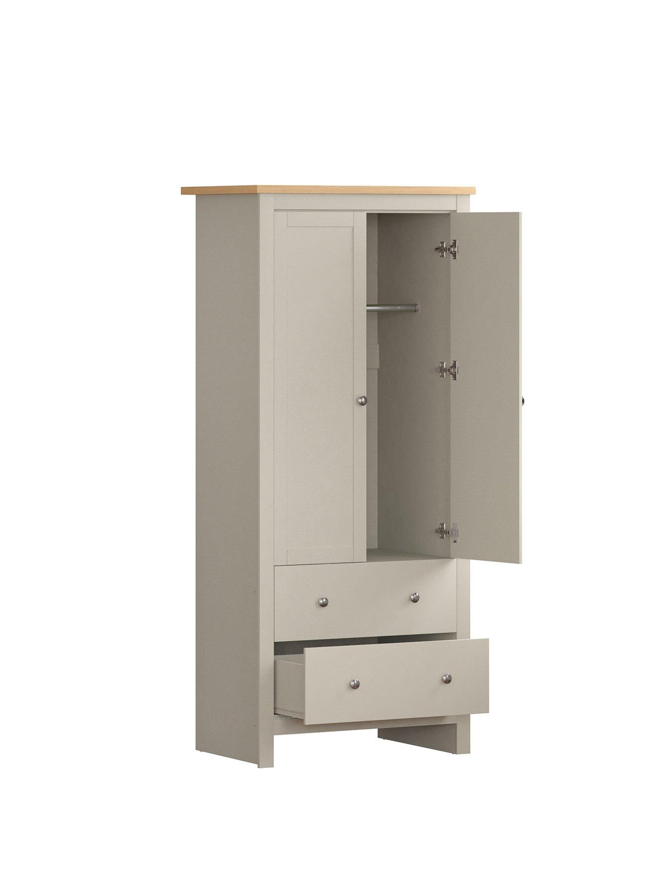 vida-designs-arlington-2-door-2-drawer-wardrobe-greystillFront