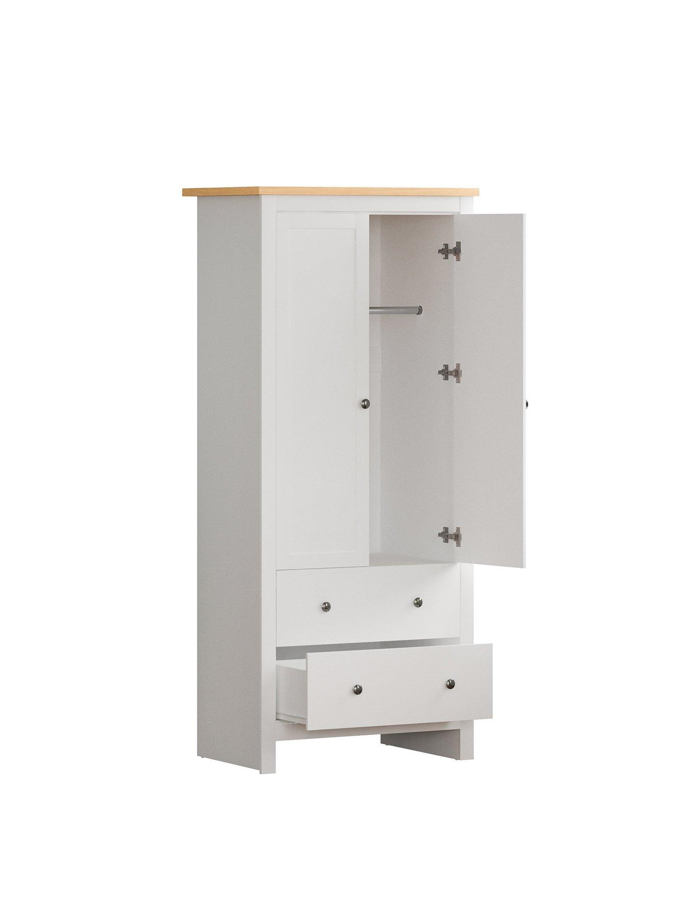 Image 2 of 6 of Vida Designs Arlington 2 Door, 2 Drawer Wardrobe - White