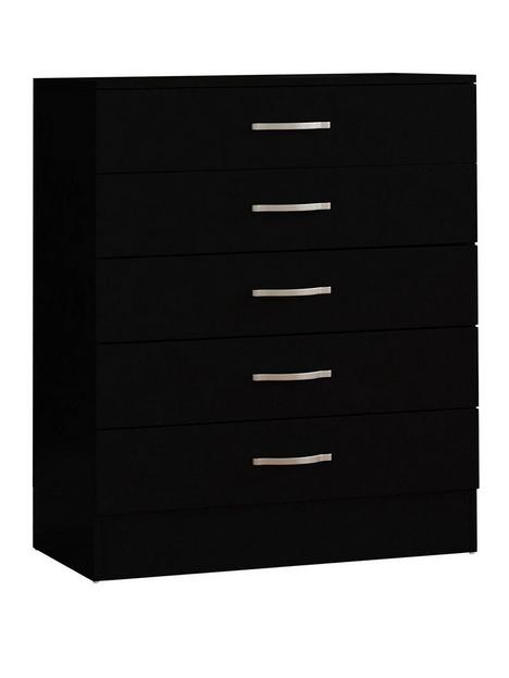 vida-designs-riano-5-drawer-compactnbspchest-black