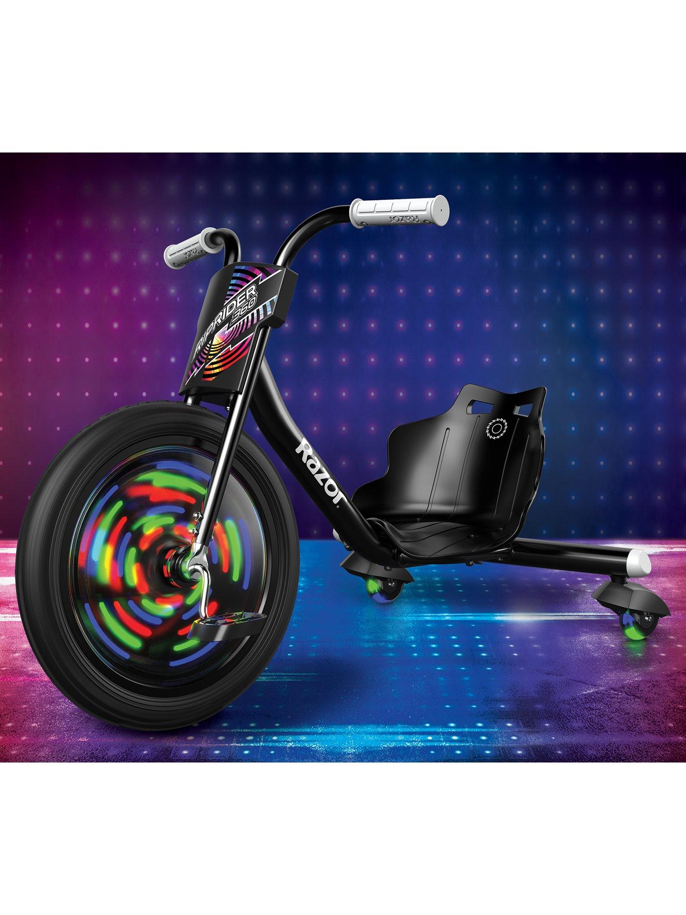 Image 4 of 7 of Razor Riprider 360 Lightshow Trike for Kids 5+, LED - Black