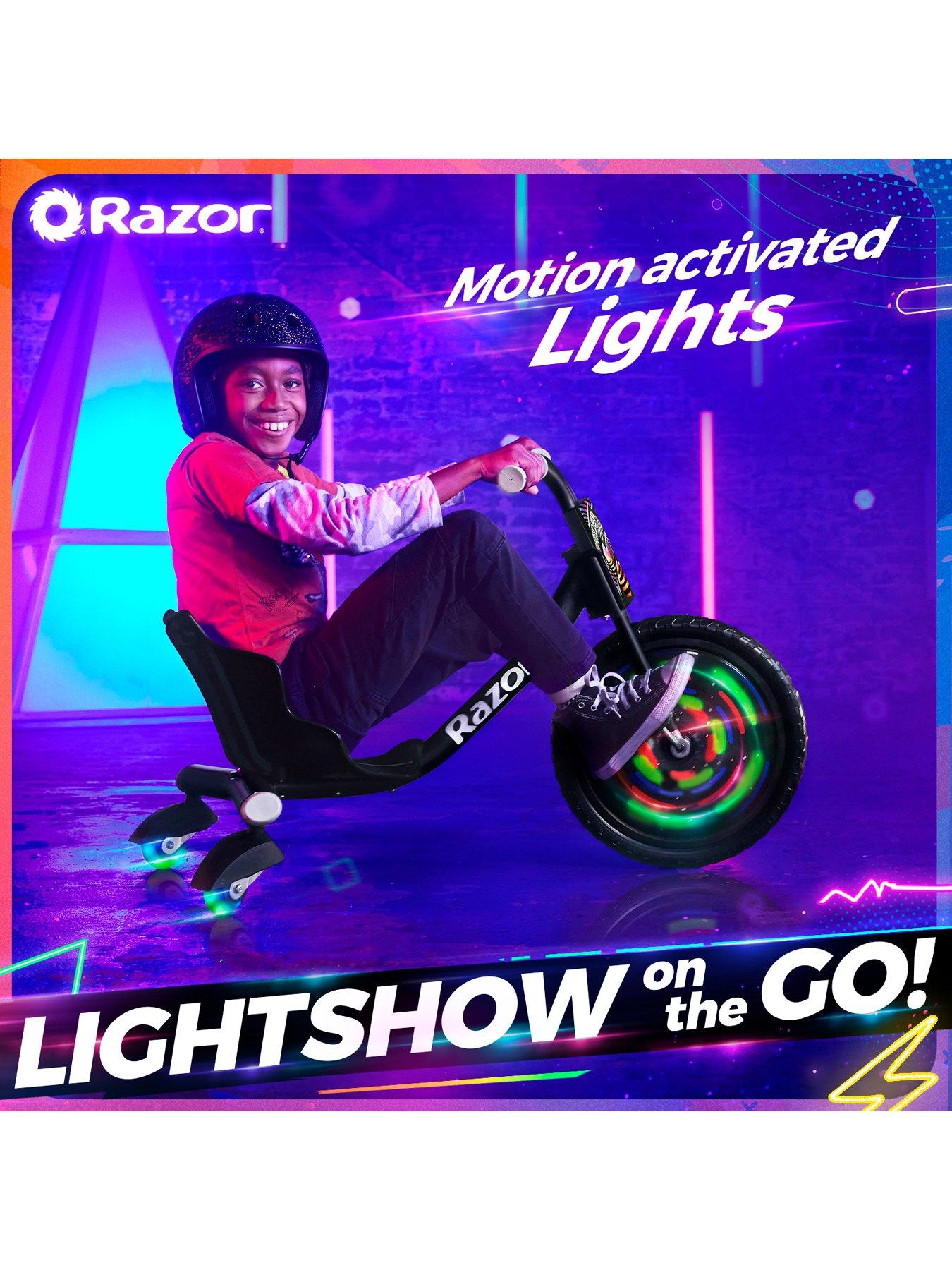 Image 5 of 8 of Razor Riprider 360 Lightshow Trike for Kids 5+, LED - Black