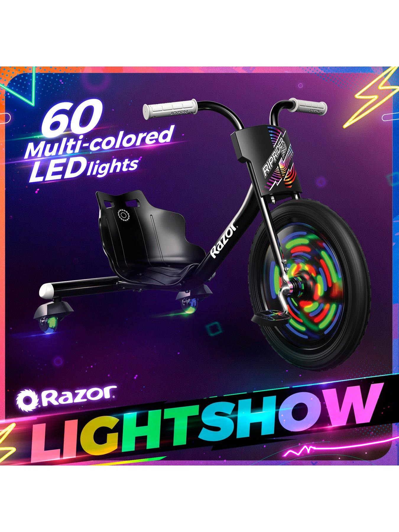 Image 6 of 7 of Razor Riprider 360 Lightshow Trike for Kids 5+, LED - Black