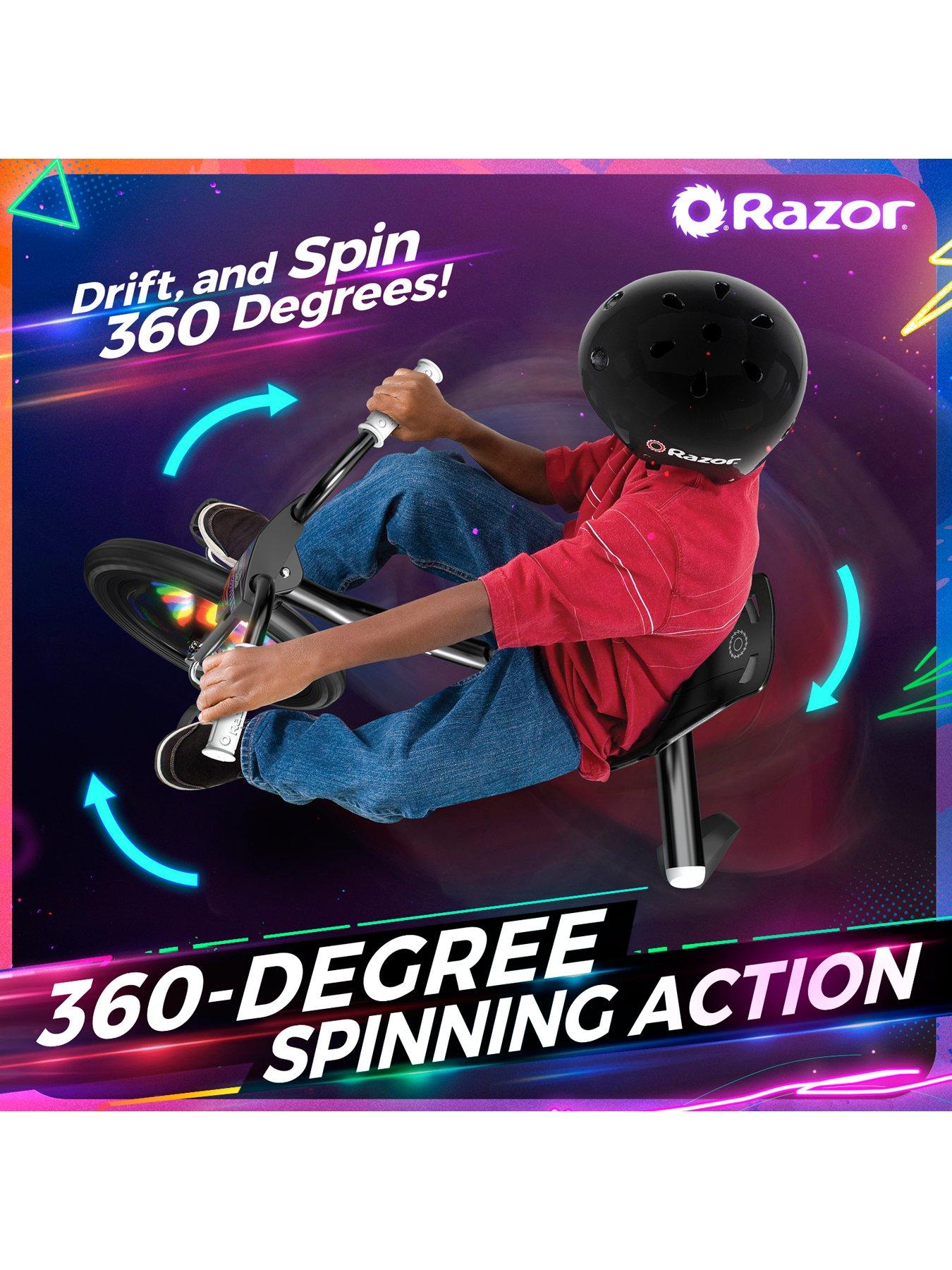 Image 7 of 7 of Razor Riprider 360 Lightshow Trike for Kids 5+, LED - Black