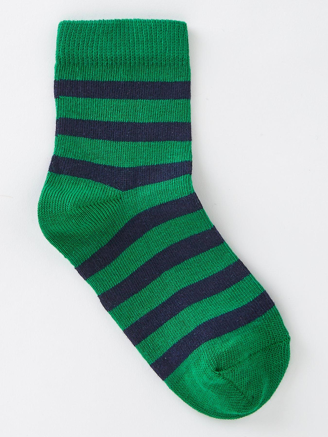Image 2 of 3 of The Very Collection Boys 7 Pack Striped Socks - Multi