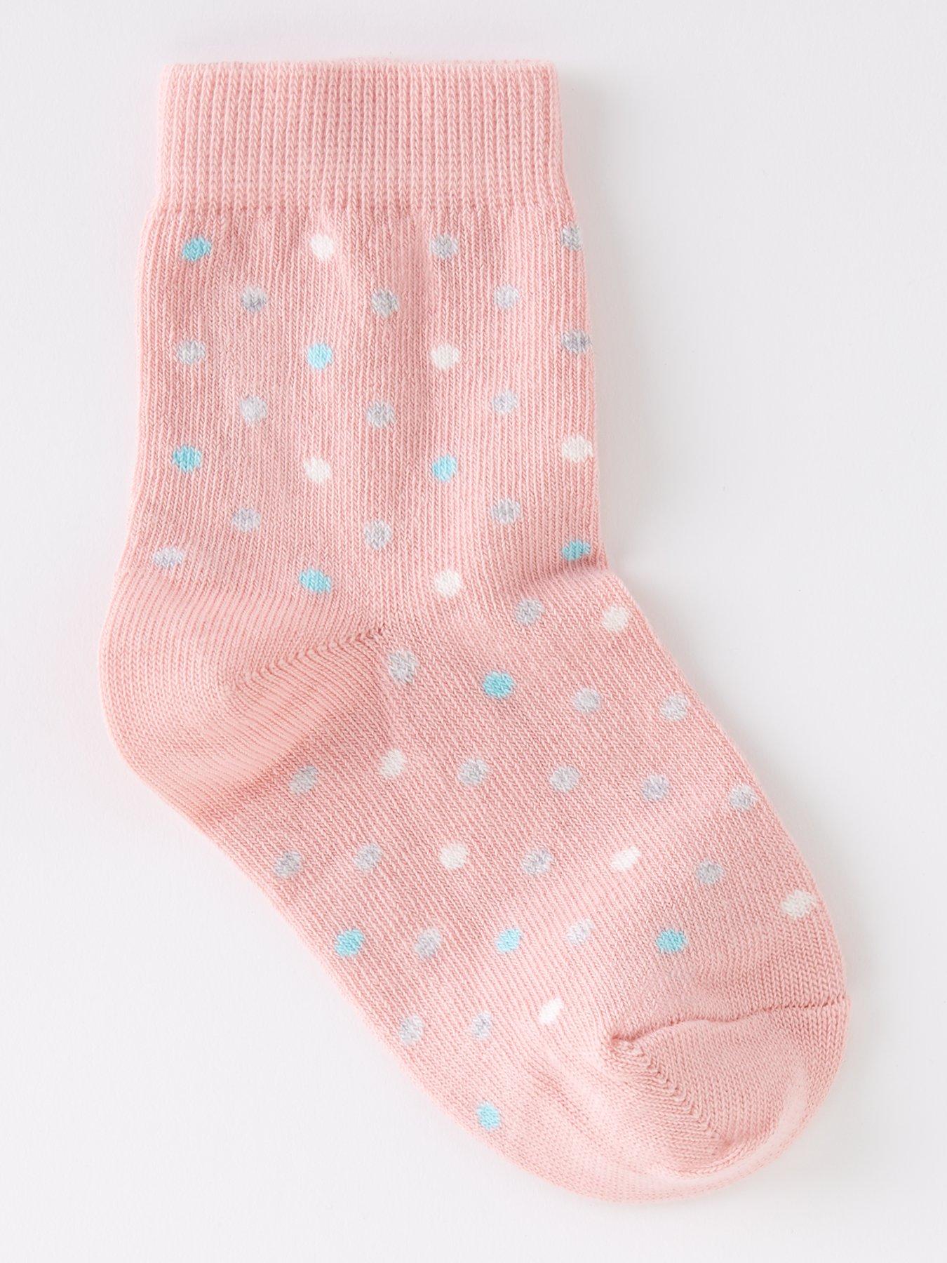 everyday-girlsnbspspot-and-stripe-socks-7-pack--nbsppinkback