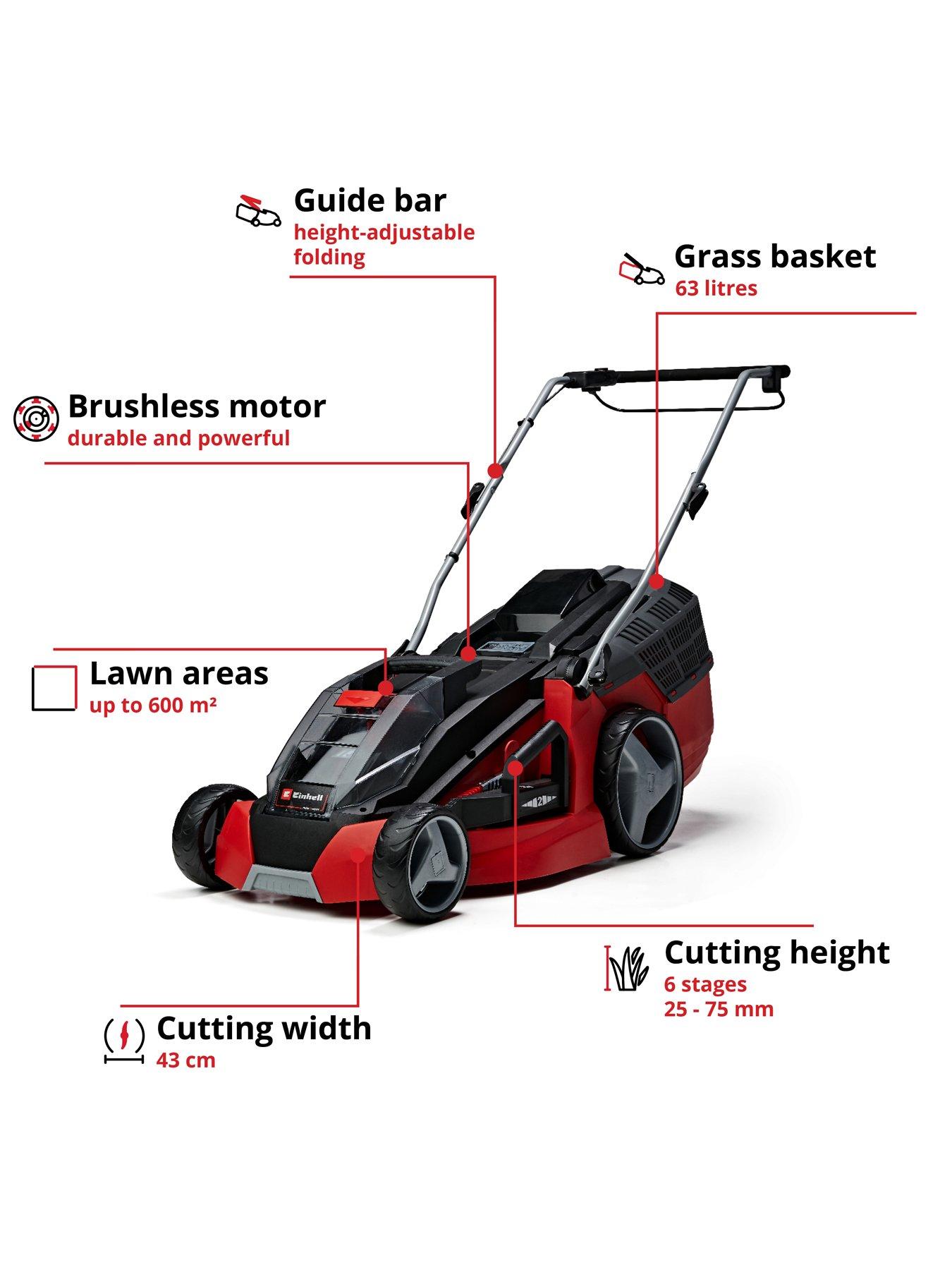 Image 3 of 6 of Einhell PXC 43cm Cordless Mower - GE-CM 43 Li M Kit (36V includes batteries)