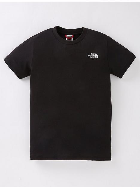 the-north-face-youth-simple-dome-short-sleeve-t-shirt-blackwhite