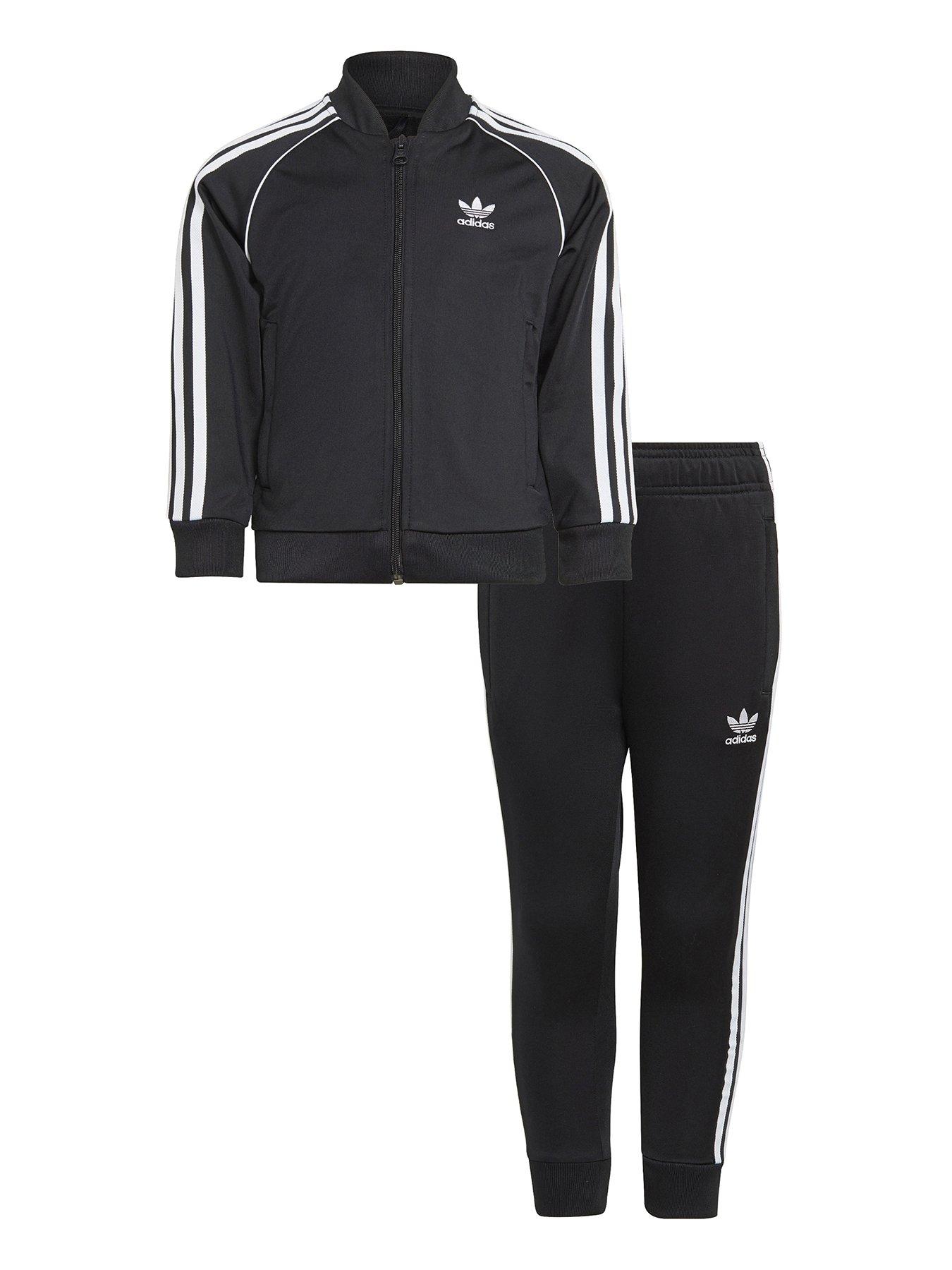 adidas Originals Kids Unisex Superstar Tracksuit - Black/White | Very  Ireland