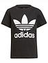 adidas-originals-adidas-originals-kids-unisex-trefoil-t-shirt-blackwhitefront