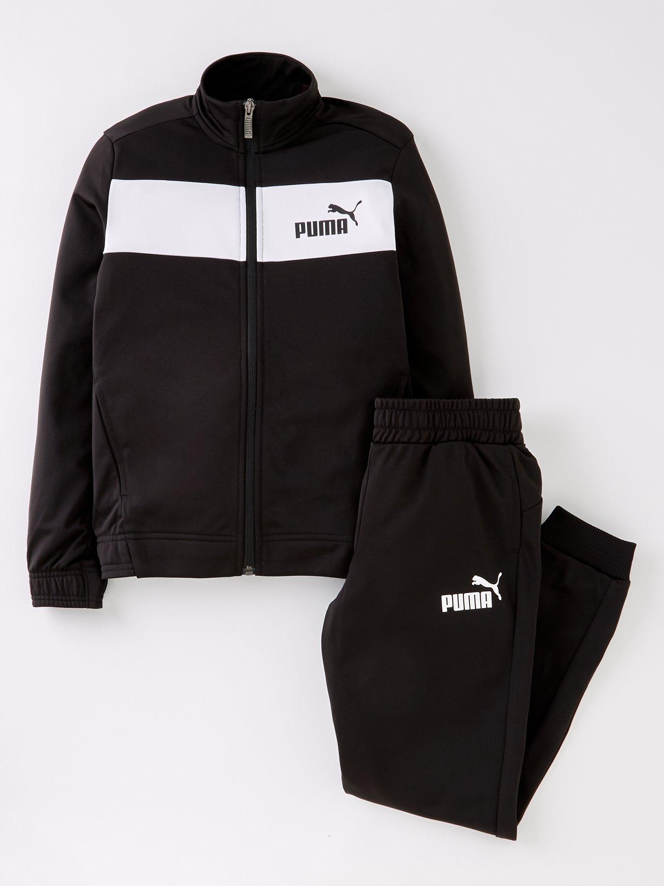 Boys grey store puma tracksuit