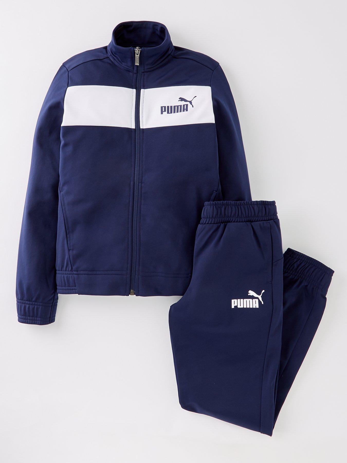 Puma tracksuit dark blue hotsell