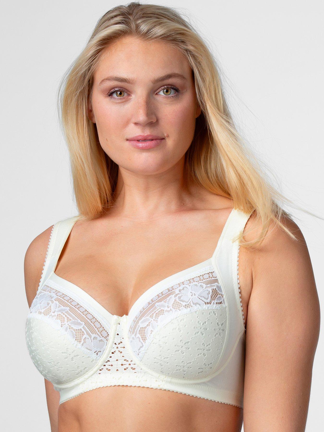 Miss Mary of Sweden Underwired Cotton Lined Cup Bra - Champagne