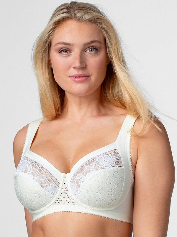Miss Mary of Sweden Underwired Cotton Lined Cup Bra - Champagne