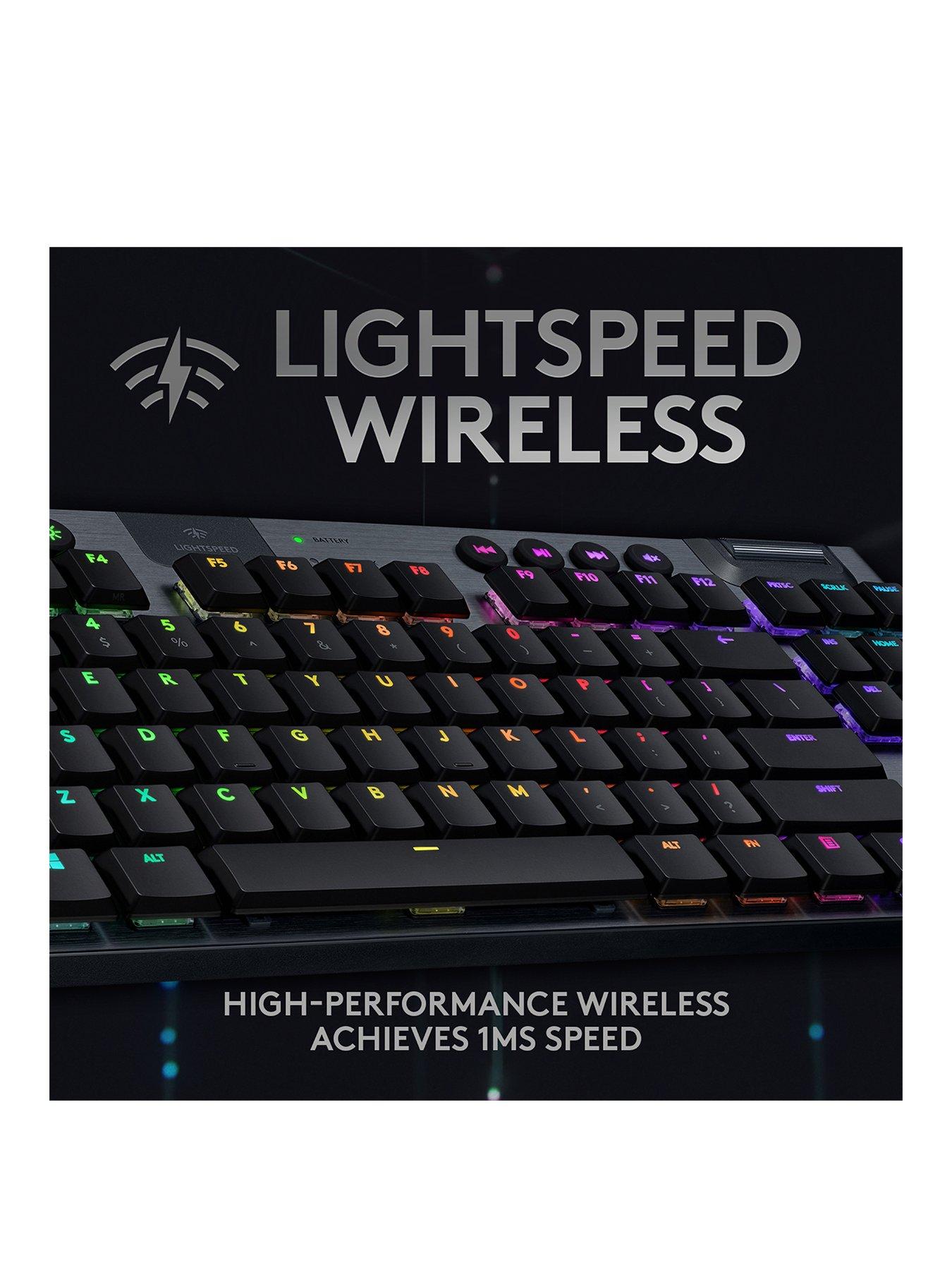 Image 2 of 7 of LogitechG G915 LIGHTSPEED TKL Tenkeyless Wireless Mechanical Gaming Keyboard - Black