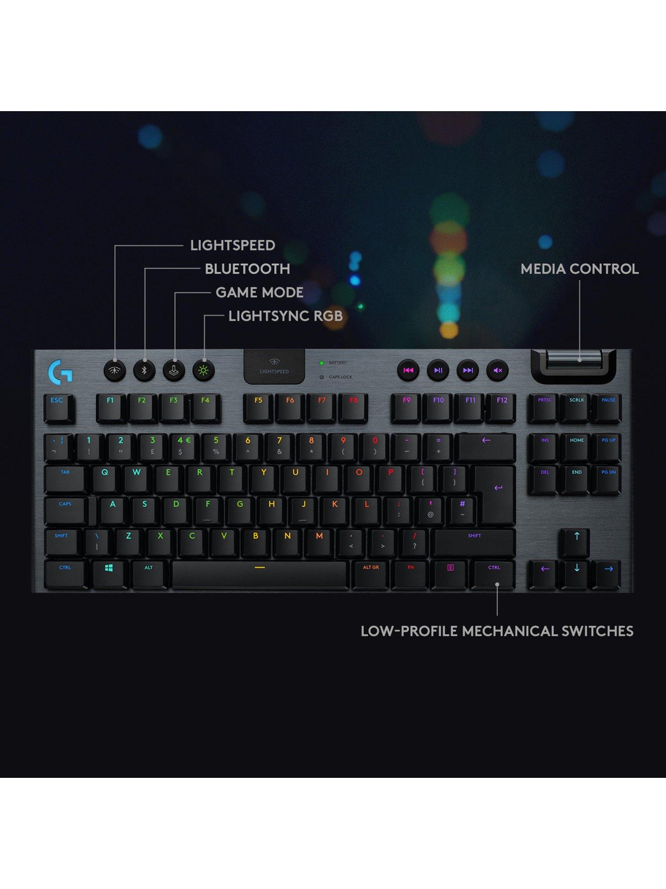Image 6 of 7 of LogitechG G915 LIGHTSPEED TKL Tenkeyless Wireless Mechanical Gaming Keyboard - Black