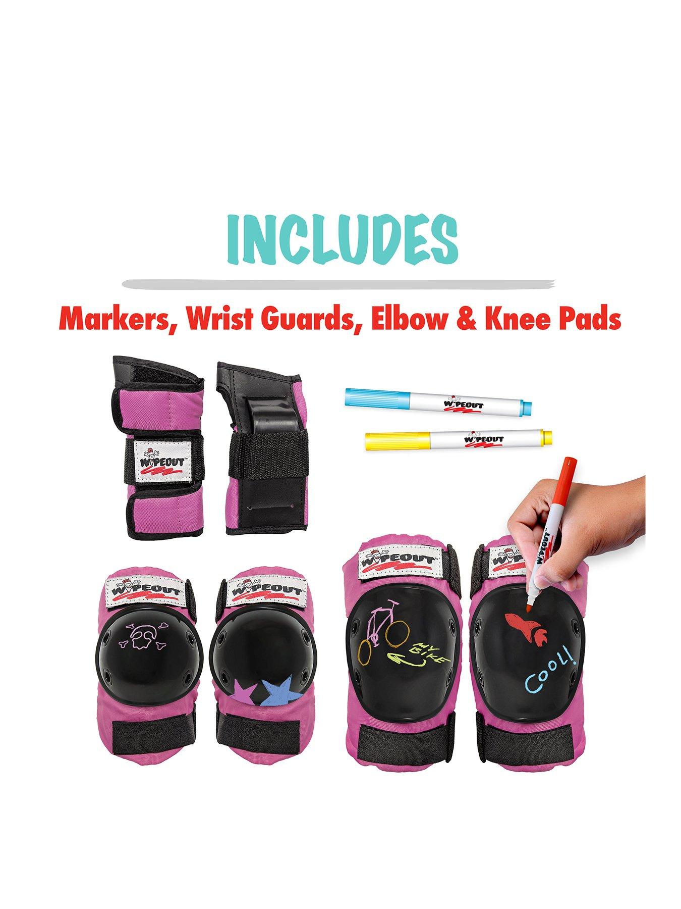 Image 2 of 8 of Wipeout Protective Pad Set - Neon Pink, Age 5+