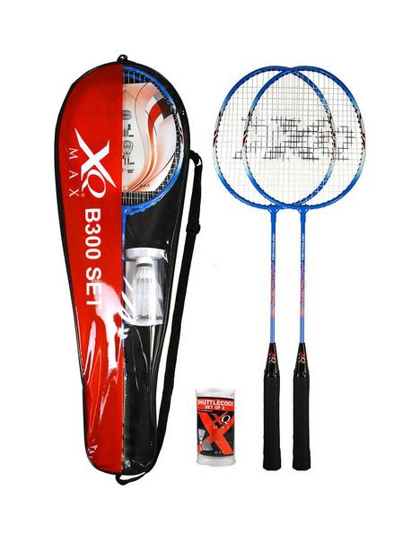 xq-max-badminton-b300-complete-set-includes-2-rackets-and-2-shuttlecocks