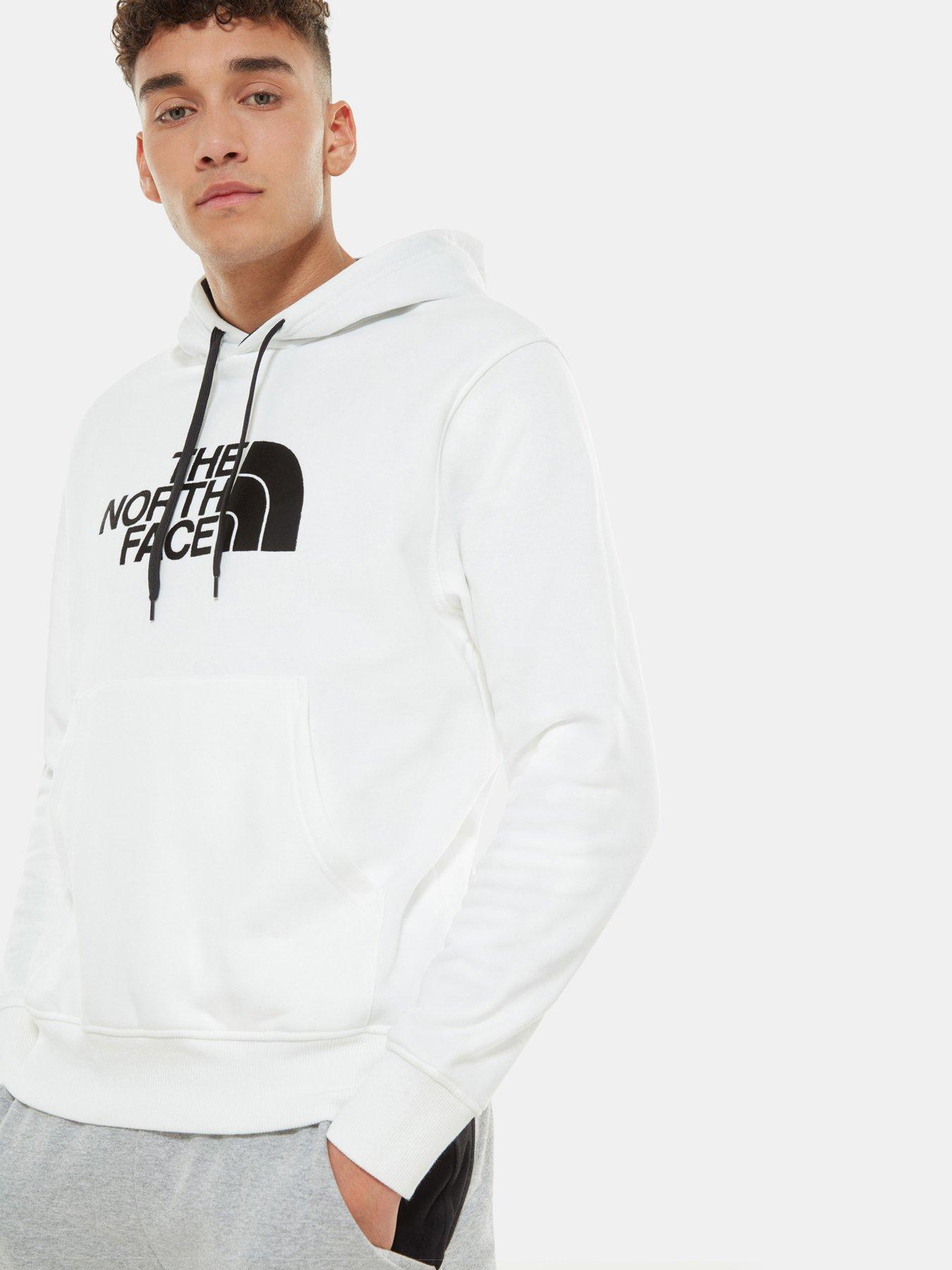 North face drew shop peak hoodie white