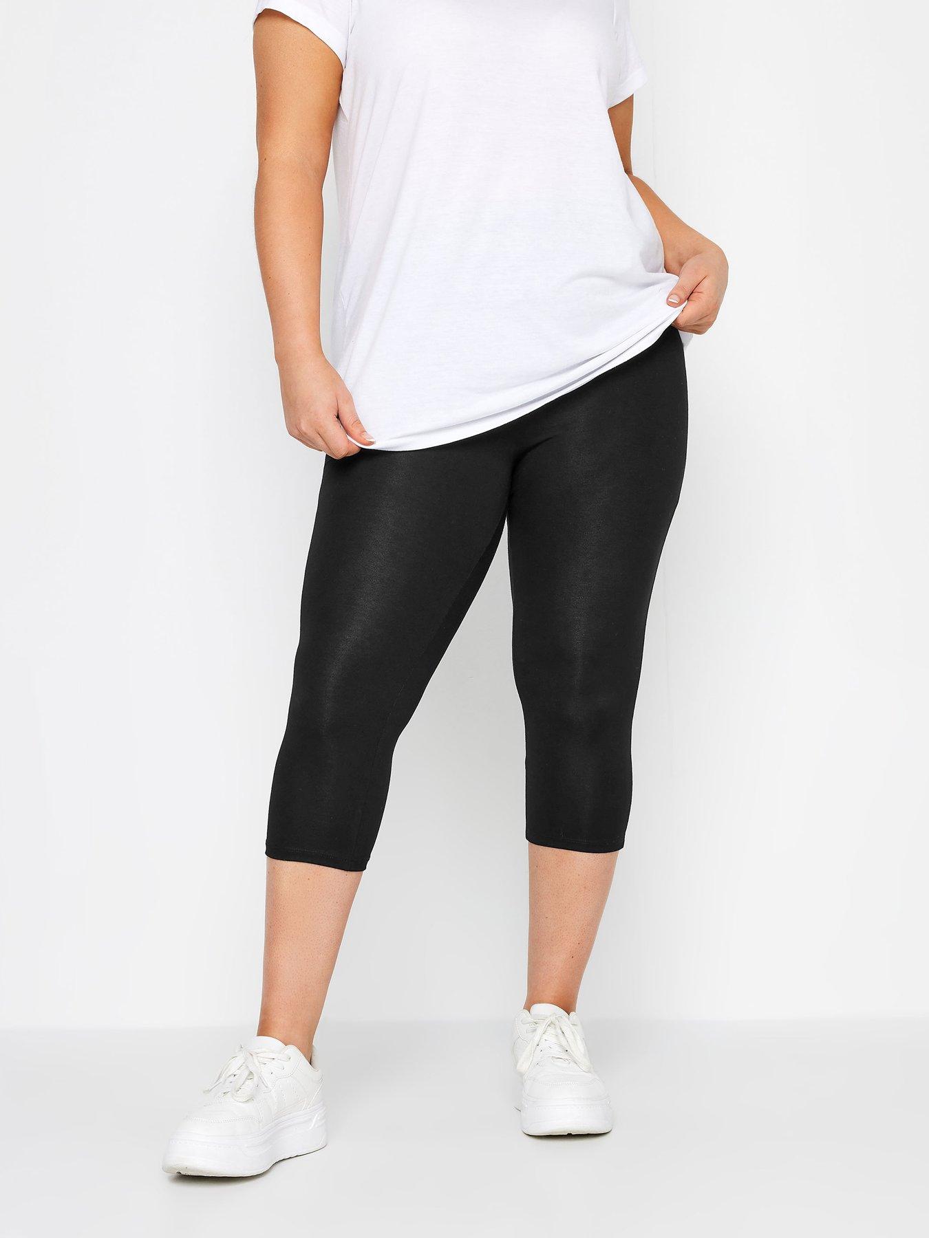 Image 1 of 4 of Yours Yours Control Crop Legging -&nbsp;Black