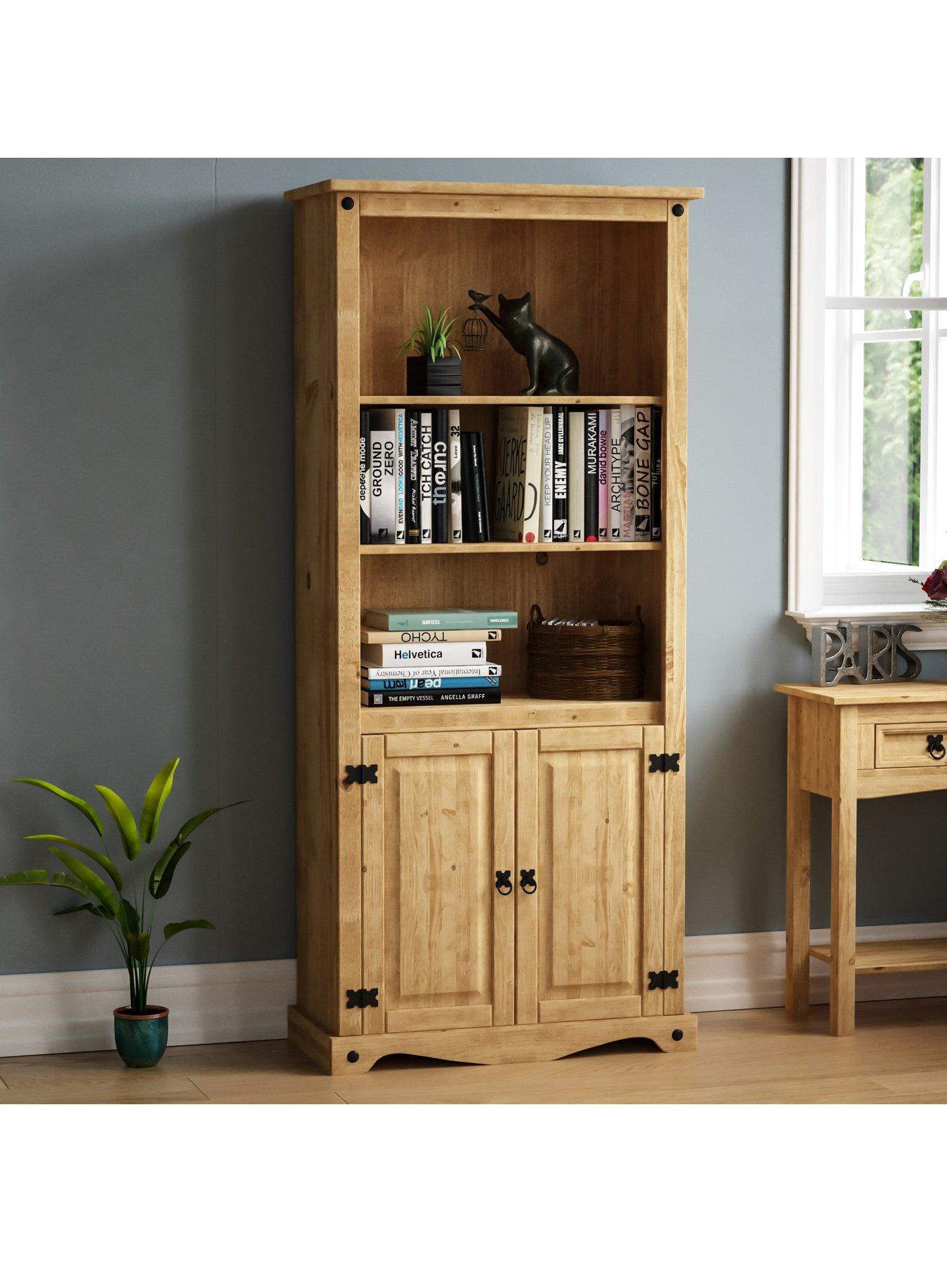 vida-designs-corona-solid-pine-2-door-bookcase