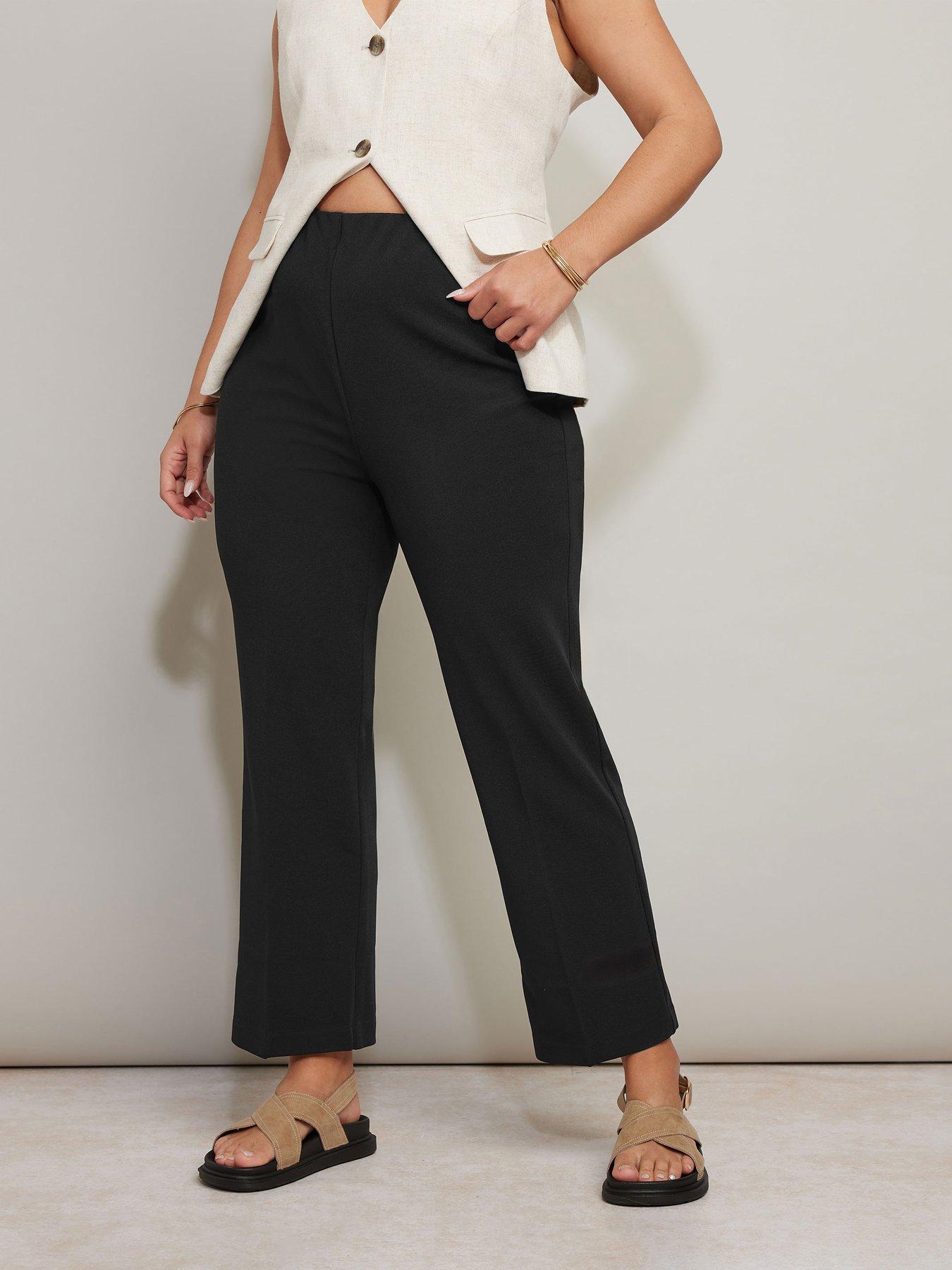 yours-bootcut-32-ponte-rib-trouser-black