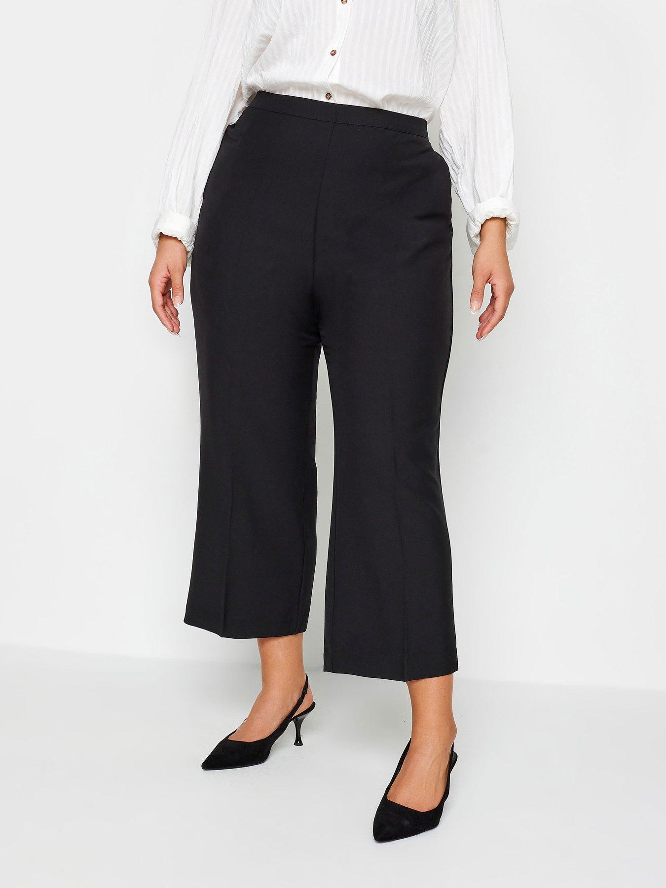 Yours Yours Straight Leg 26" Pablo Trouser - Black
