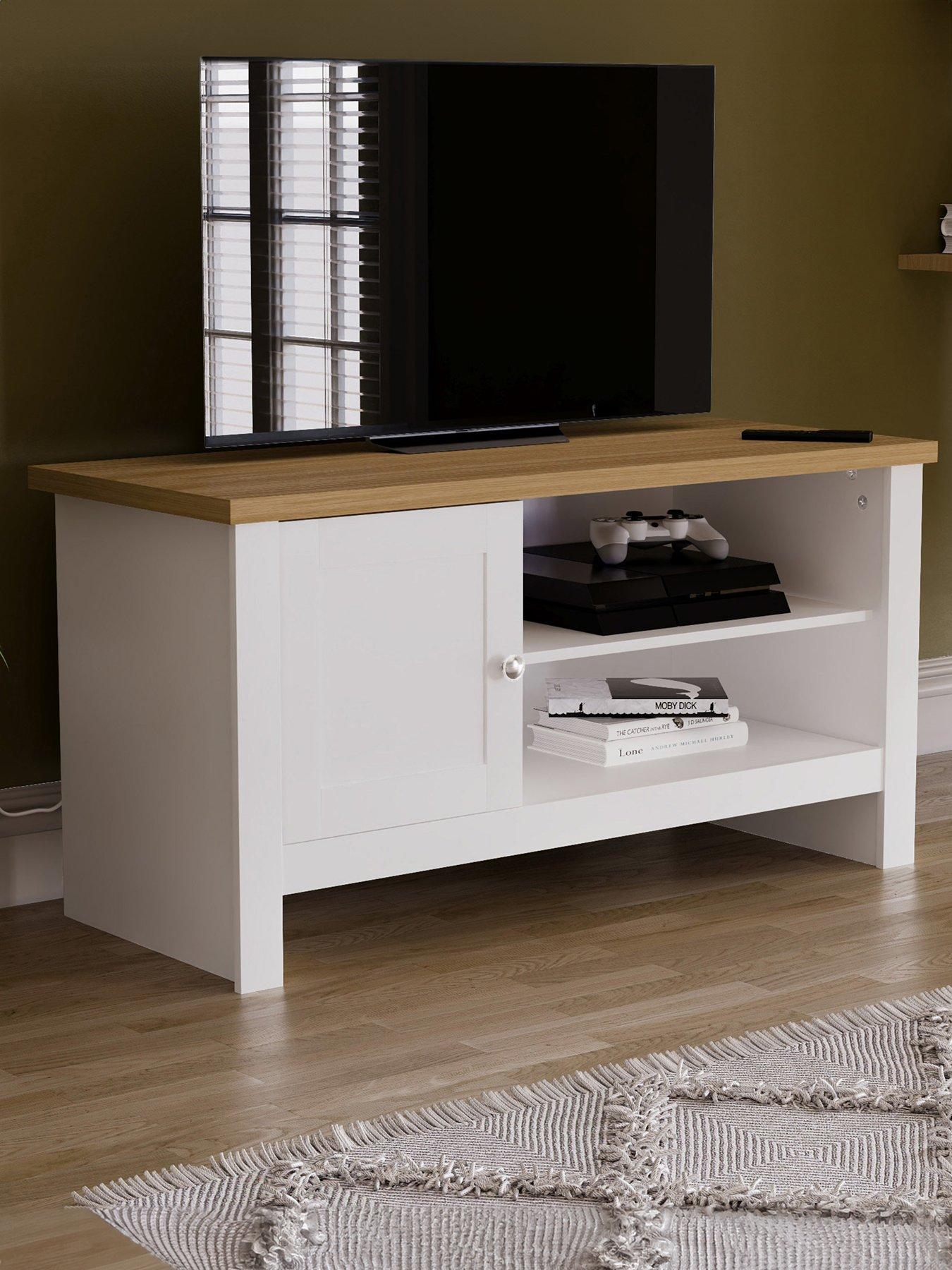 Image 1 of 6 of Vida Designs Arlington 1 Door TV&nbsp;Unit - Fits up to 43 inch TV&nbsp;- White