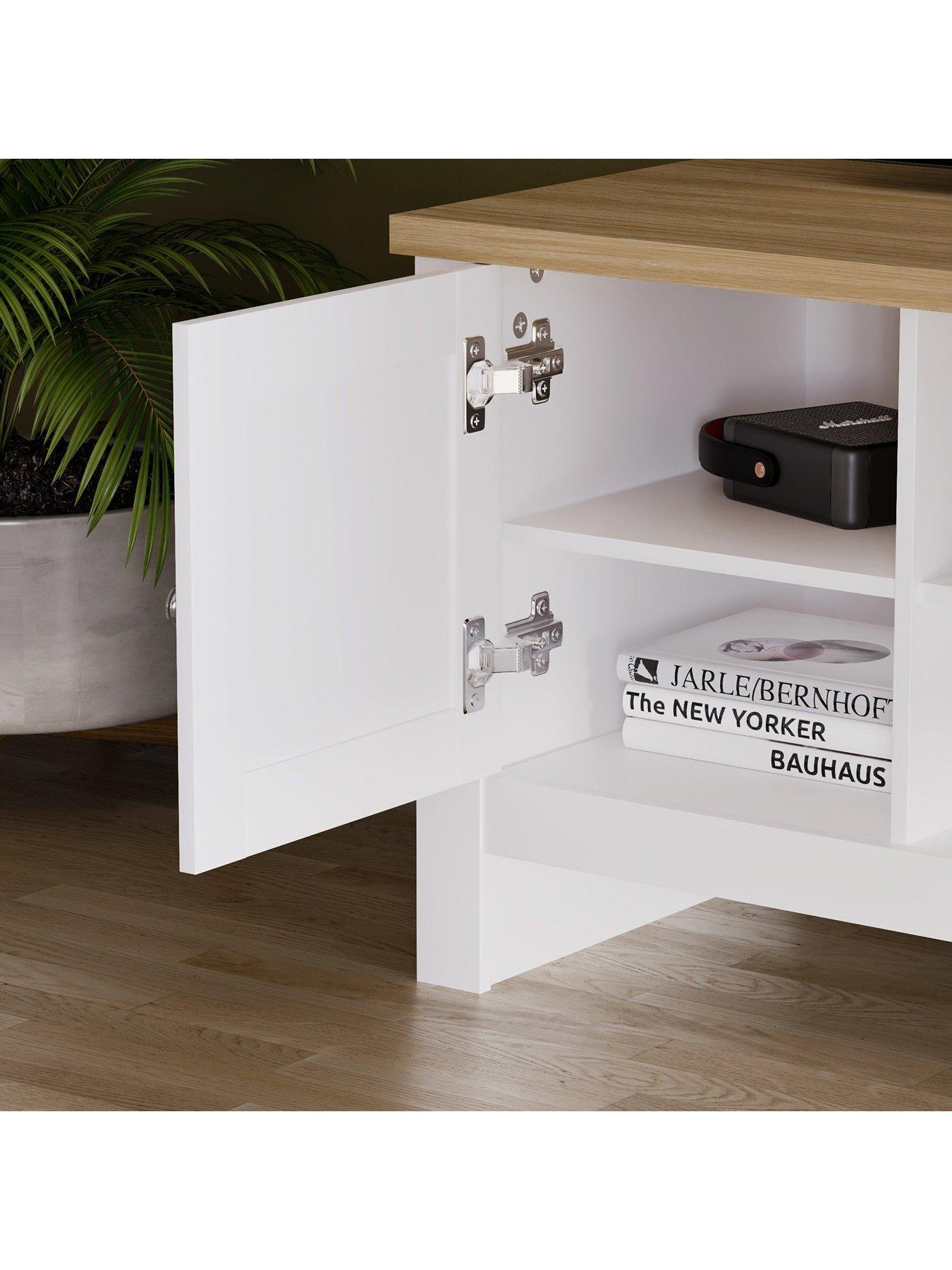 Image 5 of 6 of Vida Designs Arlington 1 Door TV&nbsp;Unit - Fits up to 43 inch TV&nbsp;- White