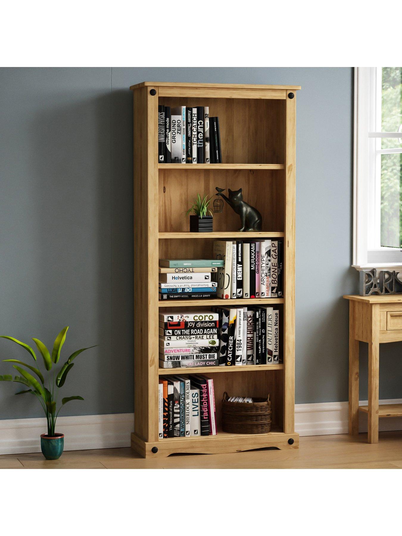 Image of Vida Designs Corona Solid Pine Large Bookcase