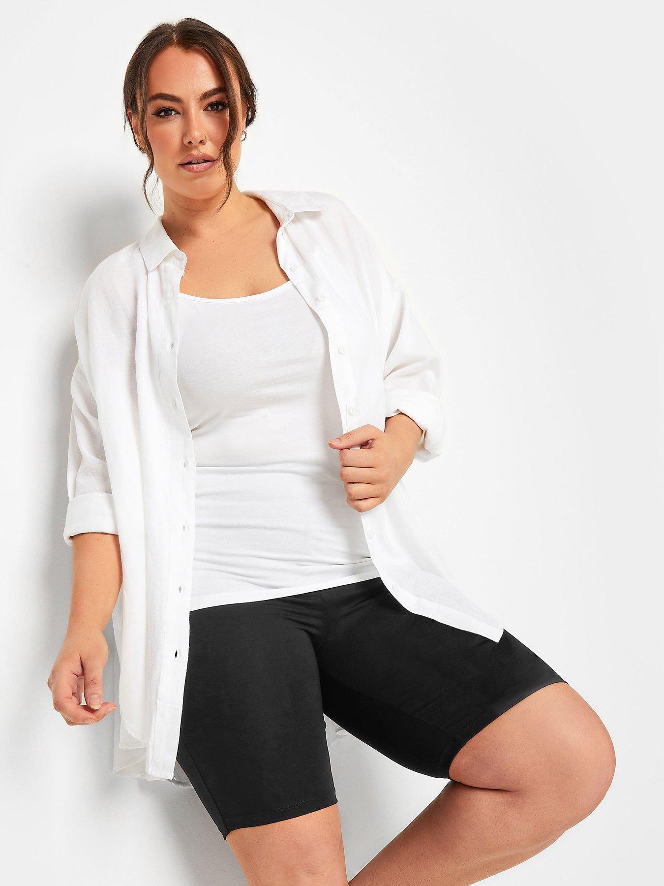 Image 1 of 3 of Yours Yours Control Legging Short. Black