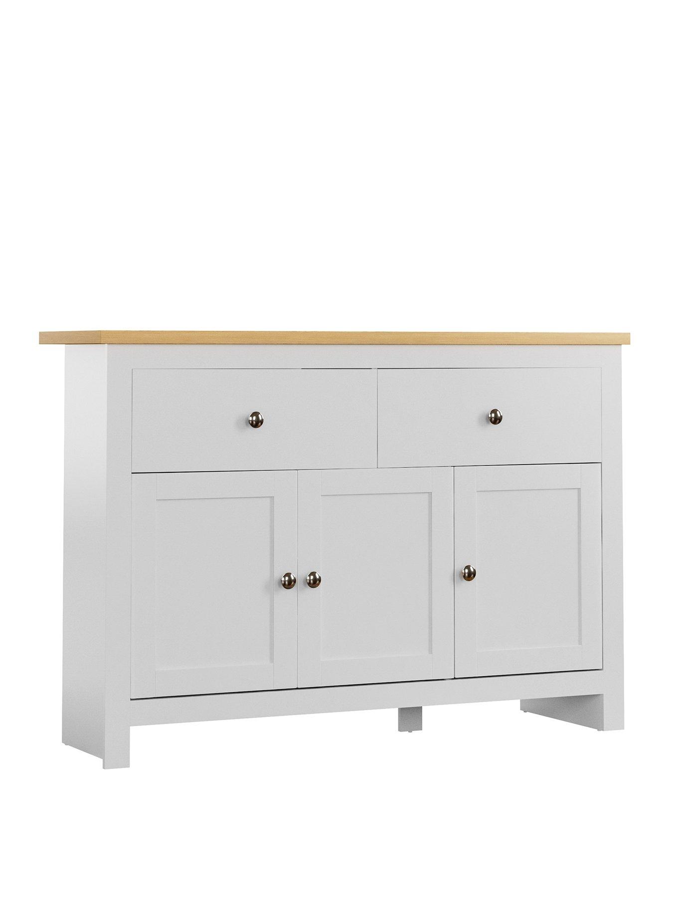 White deals sideboard very