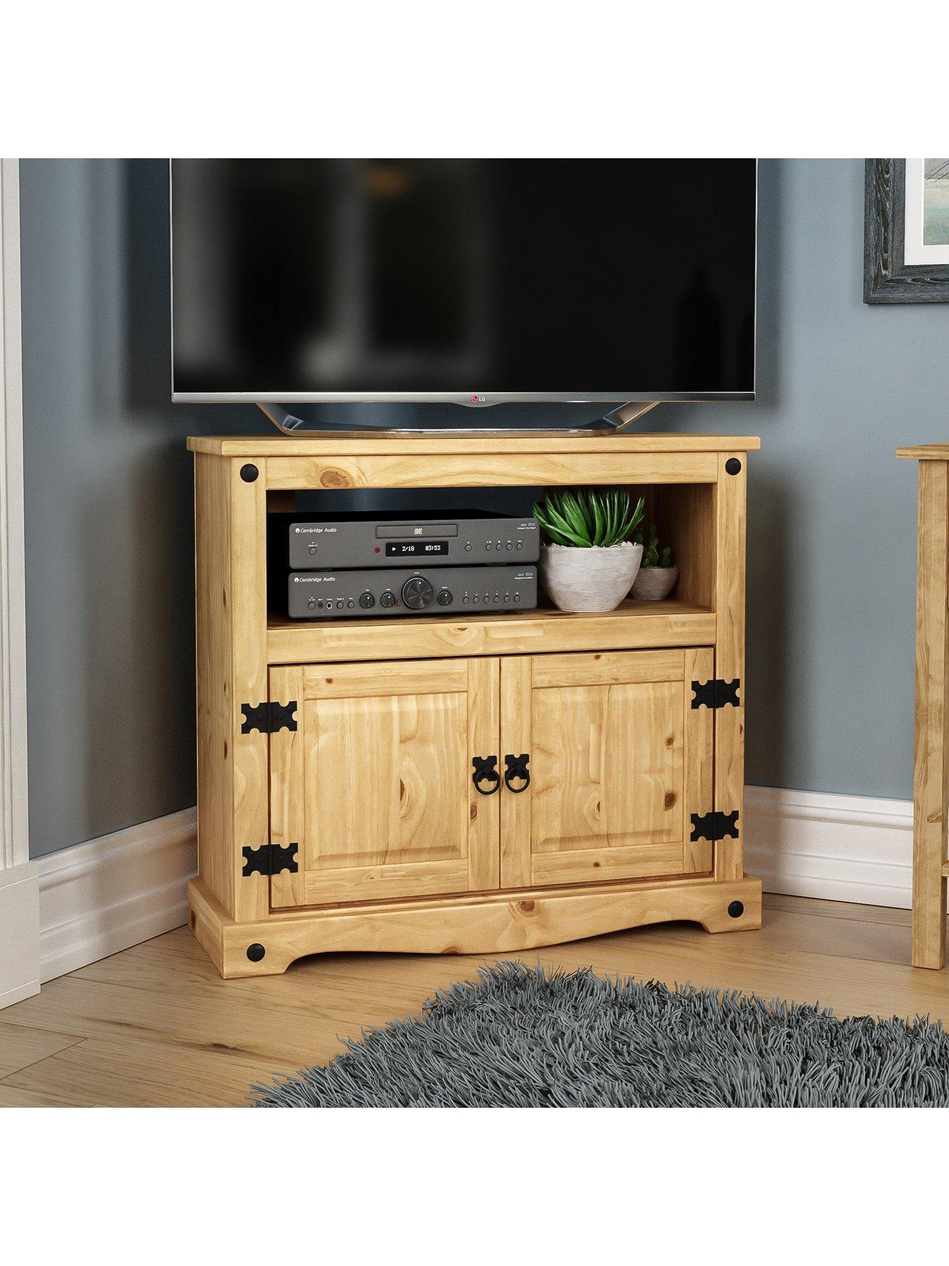 Pine corner tv unit deals 50 inch