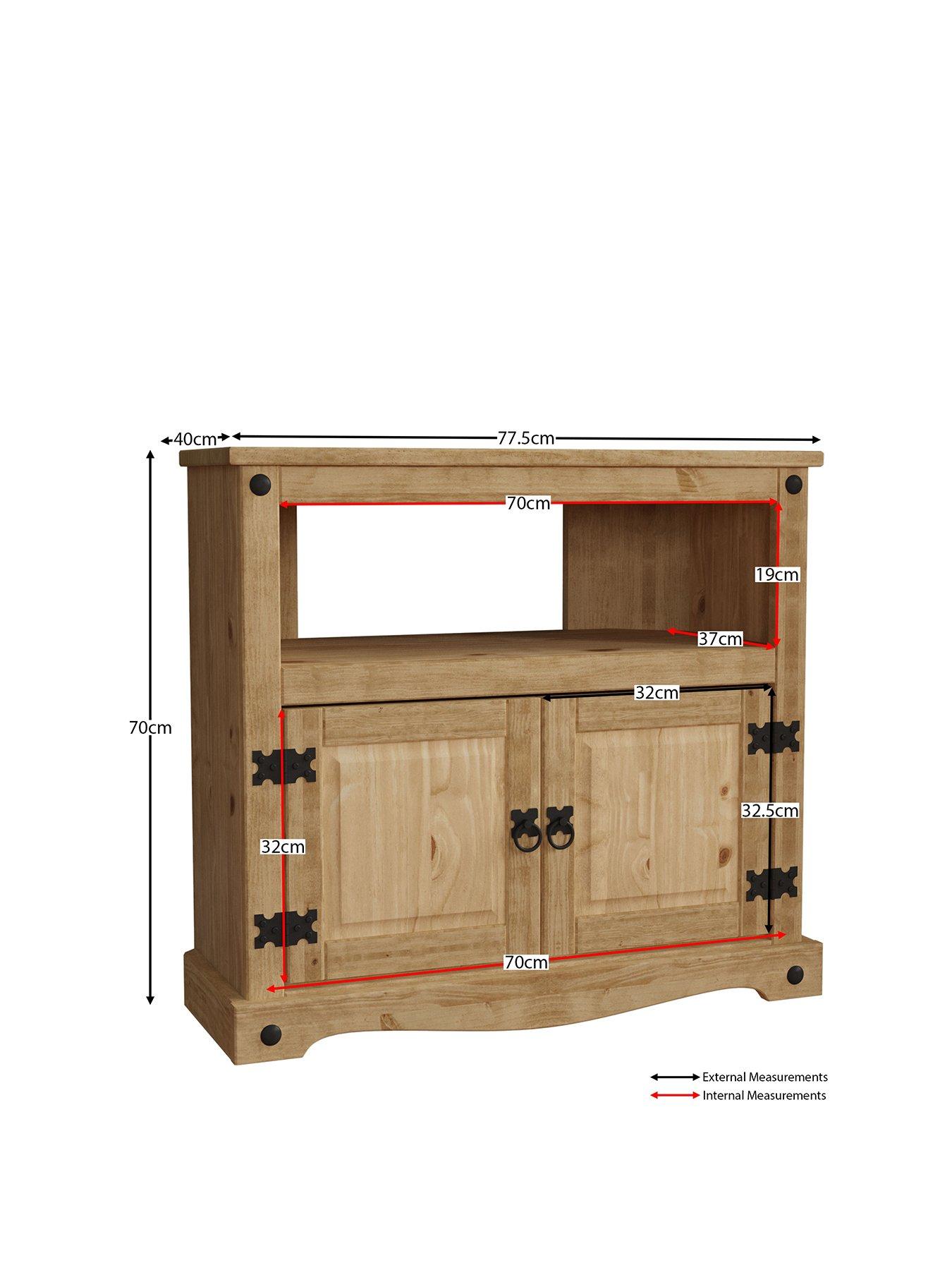 Image 3 of 6 of Vida Designs Corona Solid Pine Corner TV&nbsp;Unit - fits up to 40 inch TV