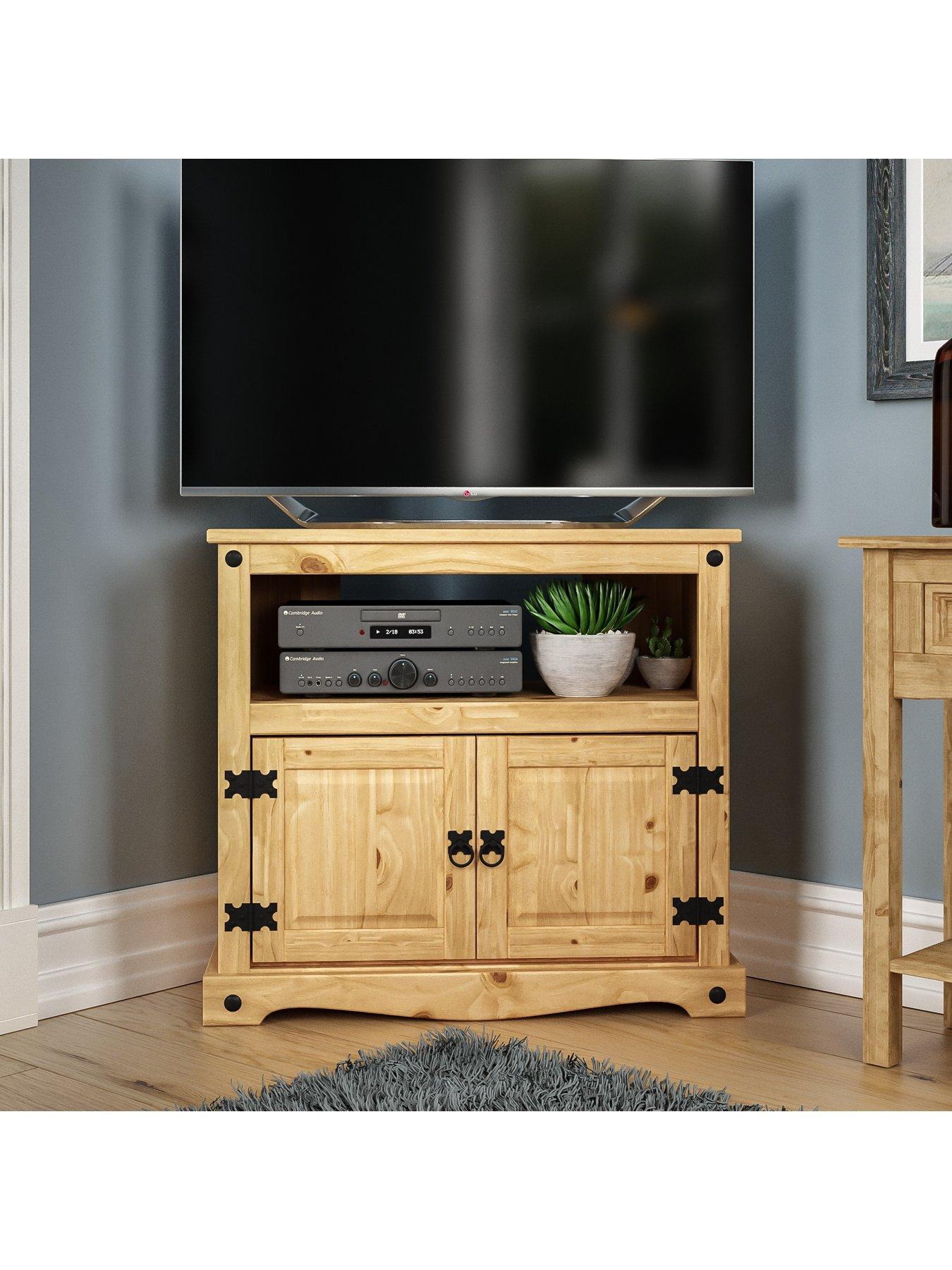 Image 4 of 6 of Vida Designs Corona Solid Pine Corner TV&nbsp;Unit - fits up to 40 inch TV