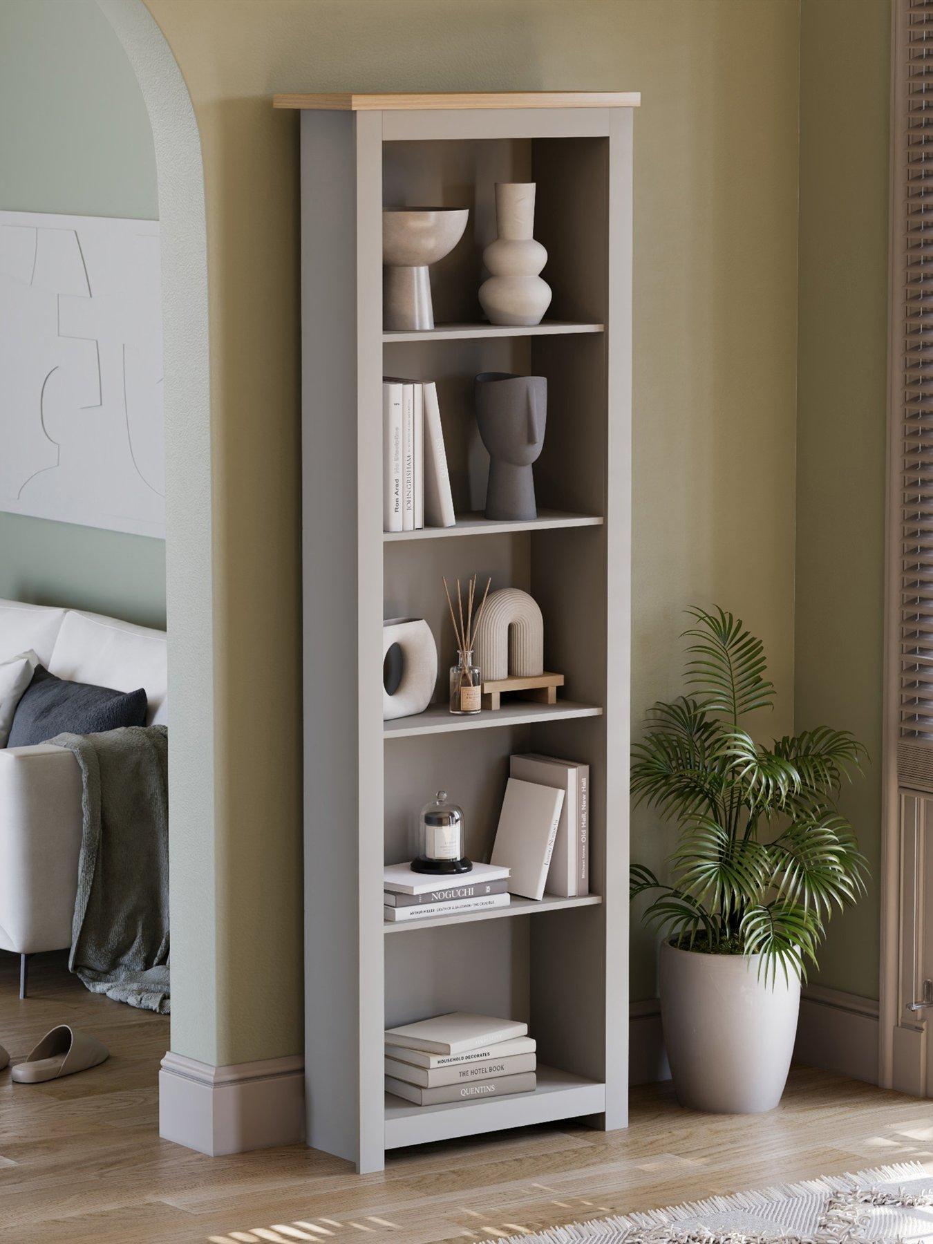 Image of Vida Designs Arlington 5 Tier Bookcase - Grey