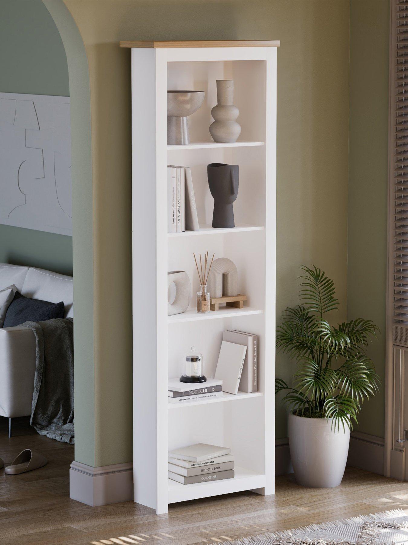 Vida Designs Arlington 5 Tier Bookcase - White