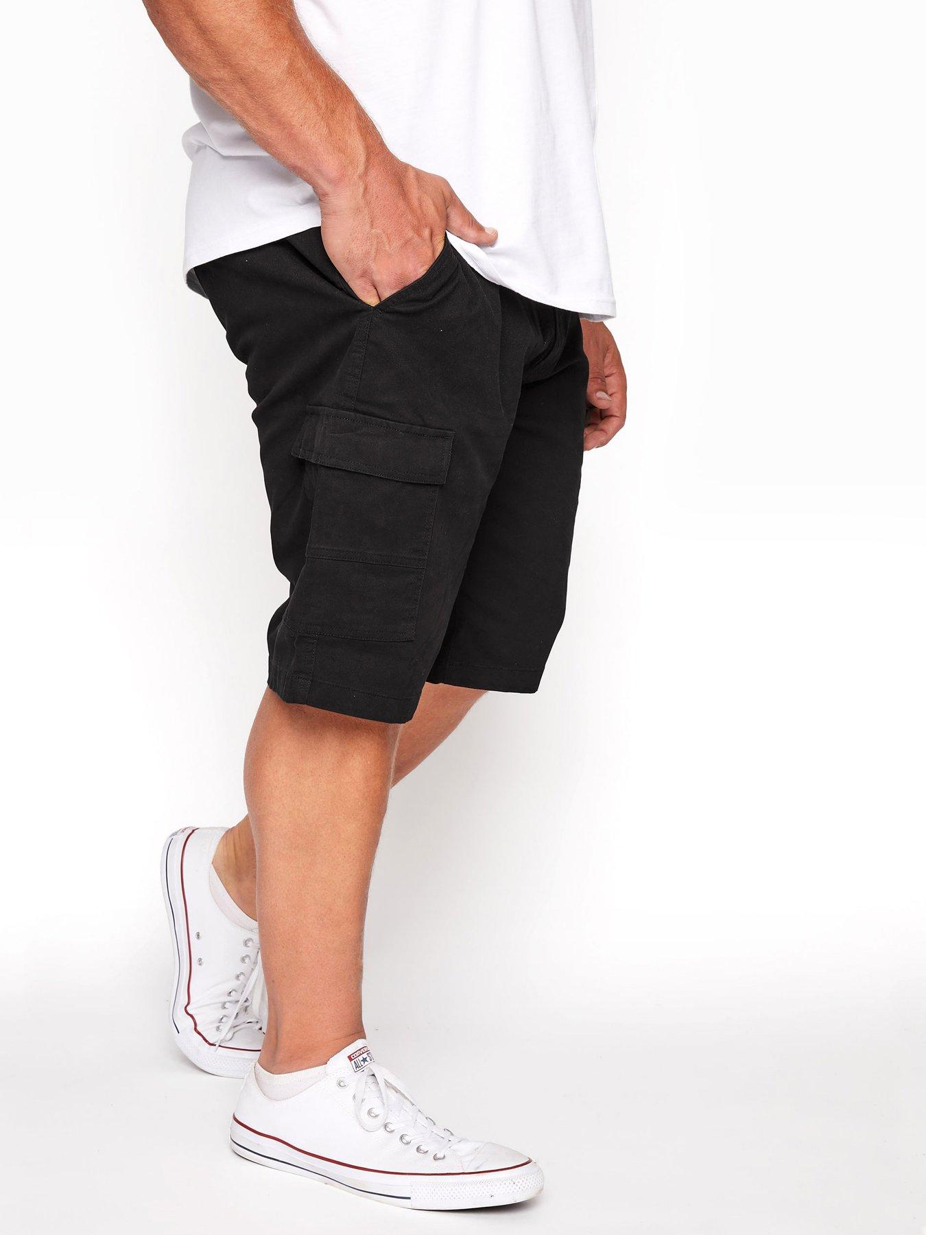 badrhino-badrhino-stretch-cargo-shorts-blackfront