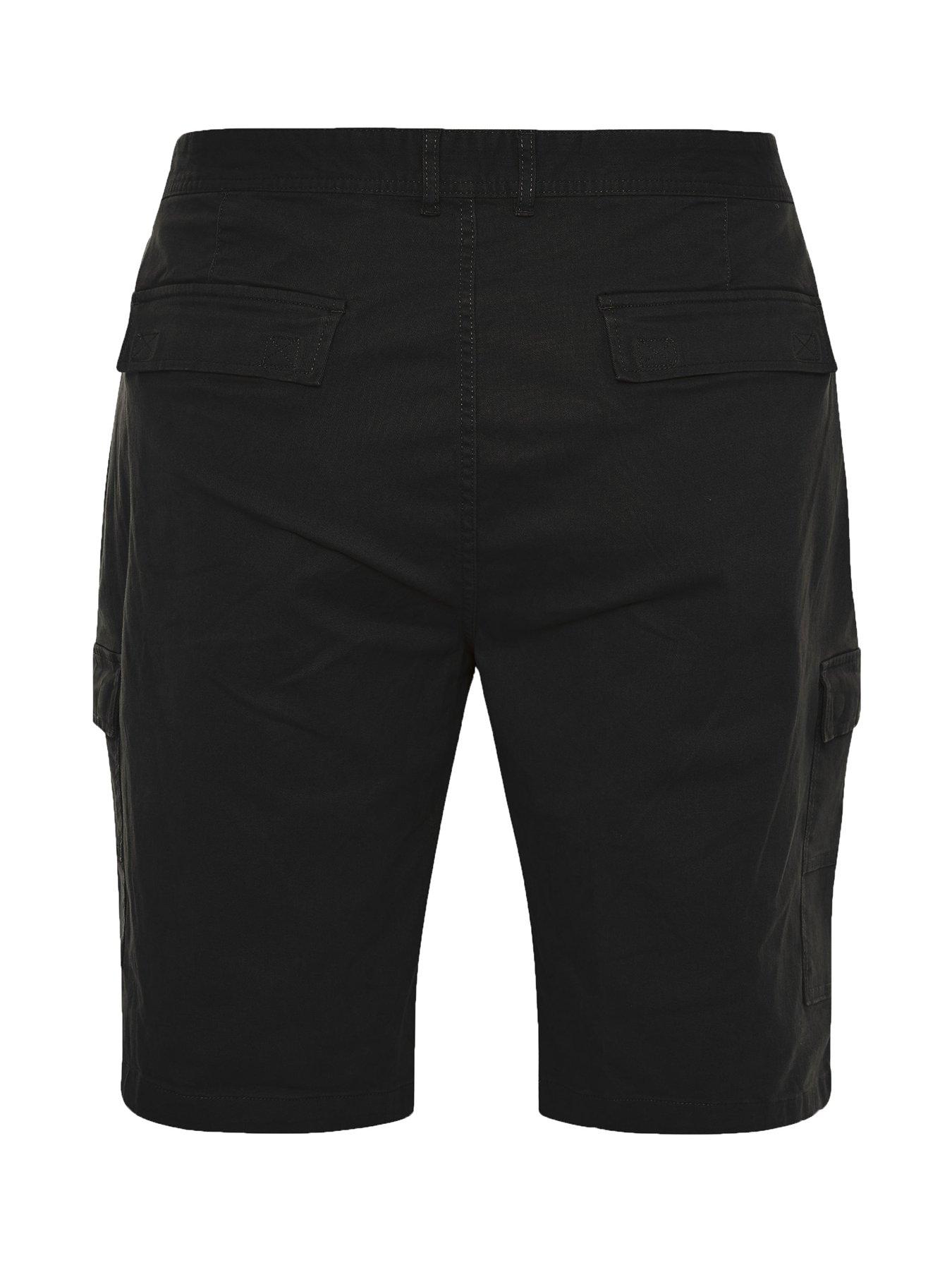 badrhino-badrhino-stretch-cargo-shorts-blackstillFront