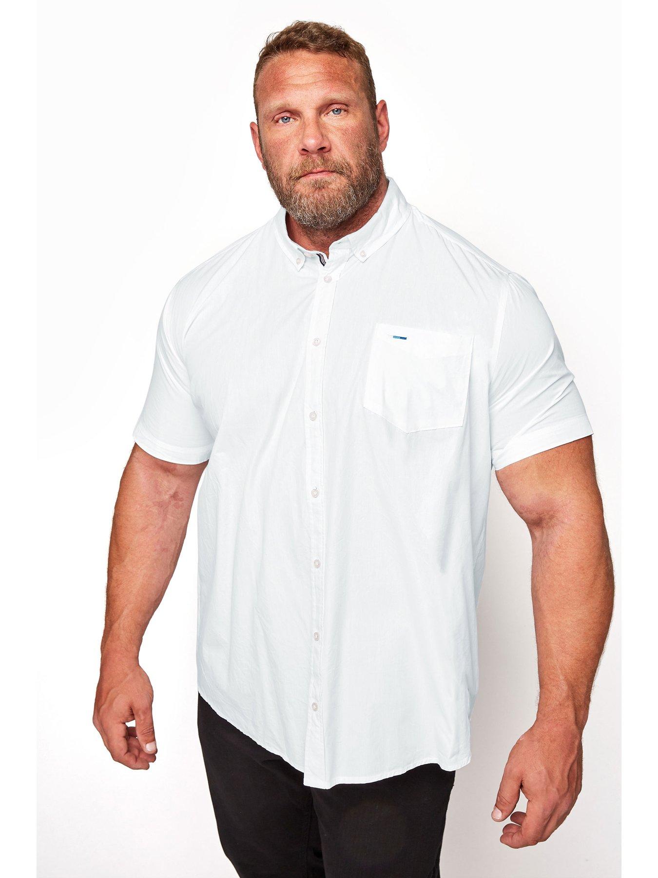 badrhino-badrhino-essential-smart-short-sleeve-oxford-shirt-white-whitefront