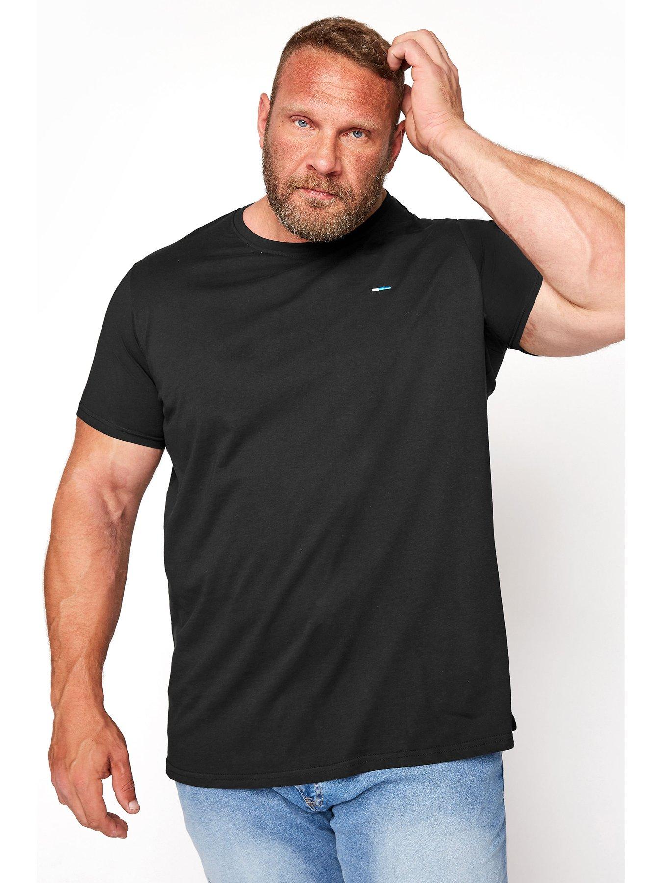 undefined BadRhino Essential Short Sleeve Plain T-Shirt - Black
