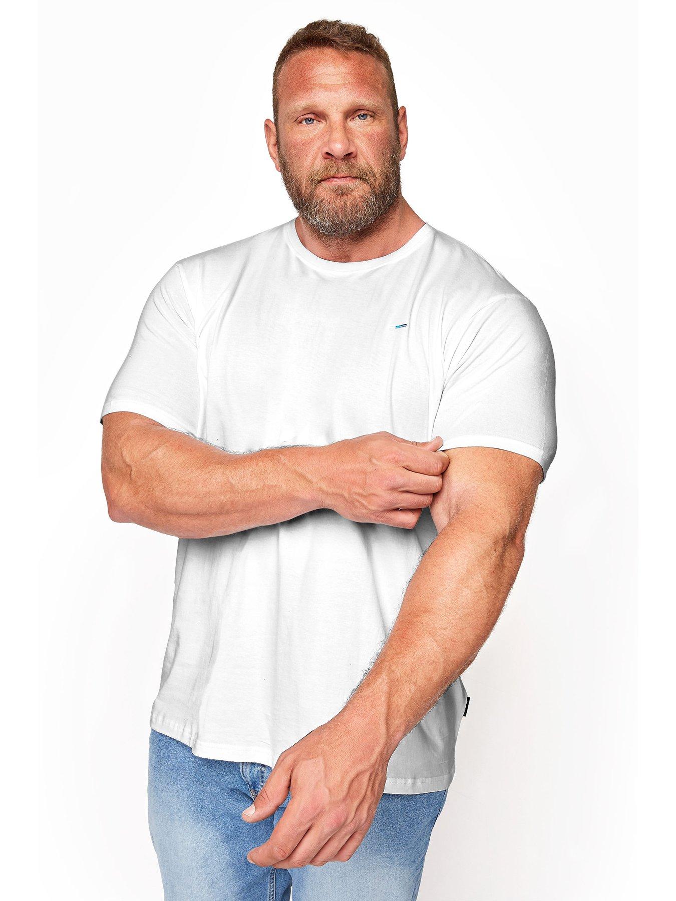 undefined BadRhino Essential Short Sleeve Plain T-Shirt - White