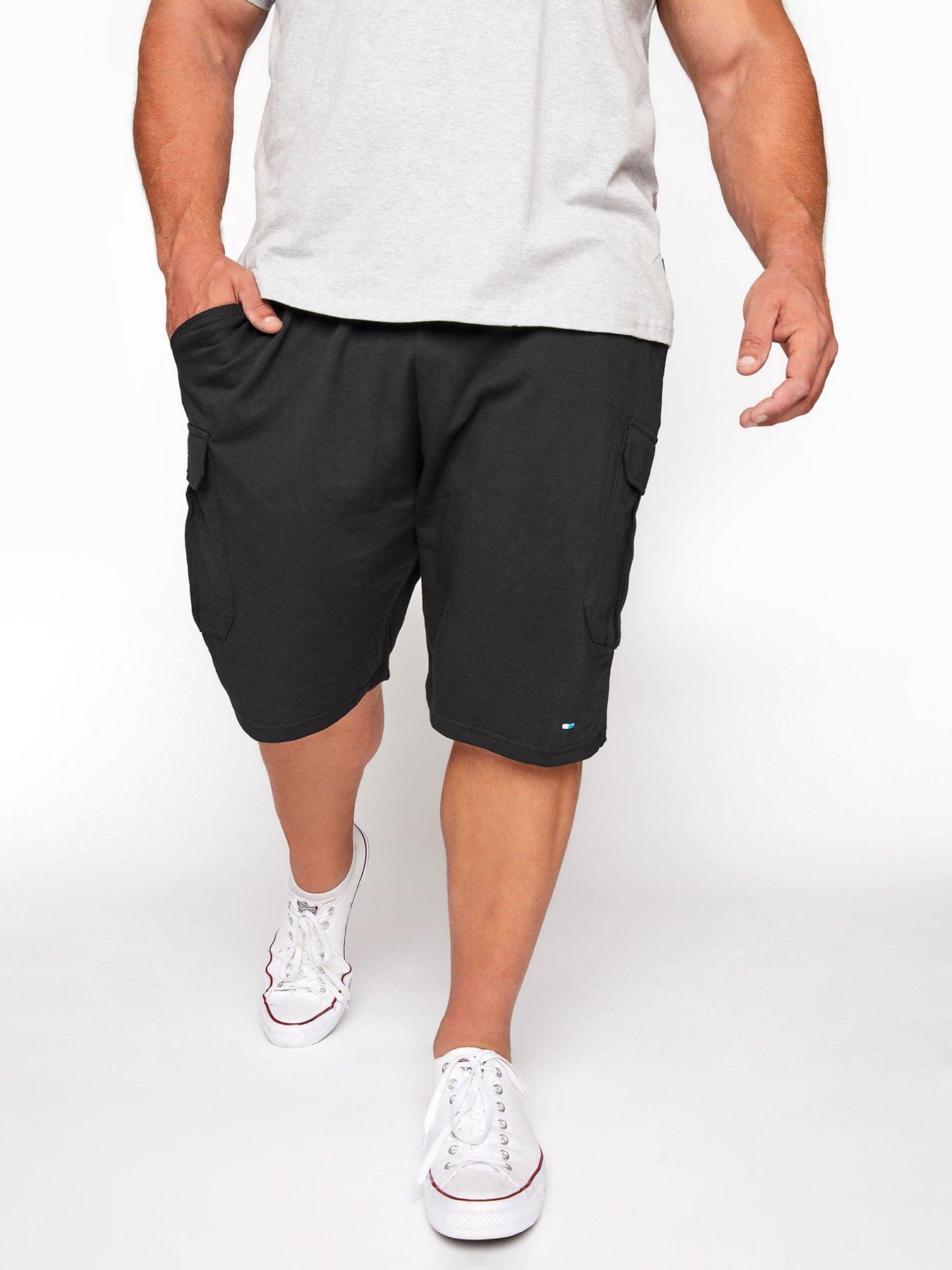 undefined BadRhino Essential Jersey Cargo Shorts - Black