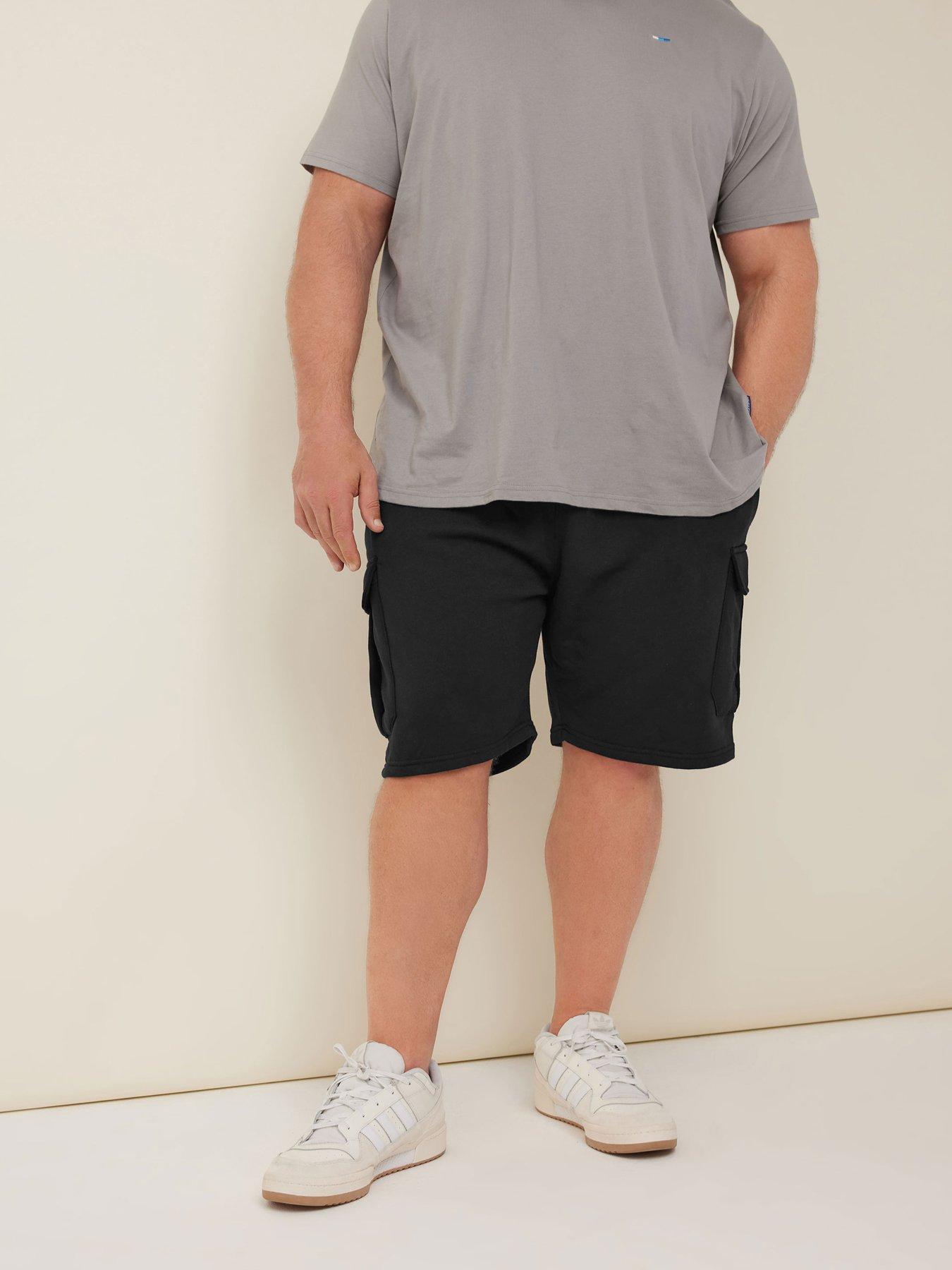 Image 1 of 4 of BadRhino BadRhino Essential Jersey Cargo Shorts - Black