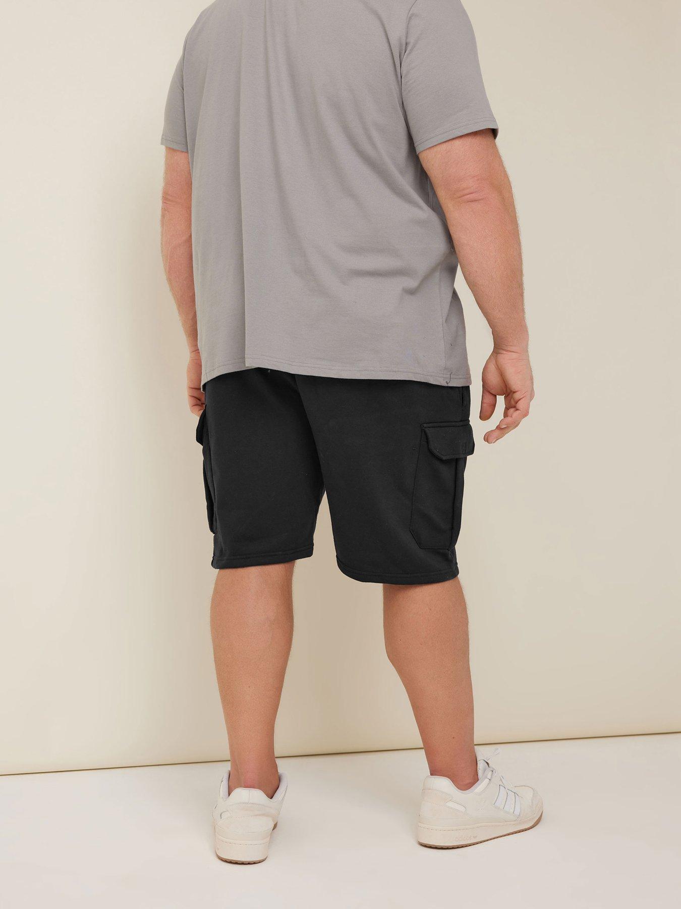 Image 2 of 4 of BadRhino BadRhino Essential Jersey Cargo Shorts - Black