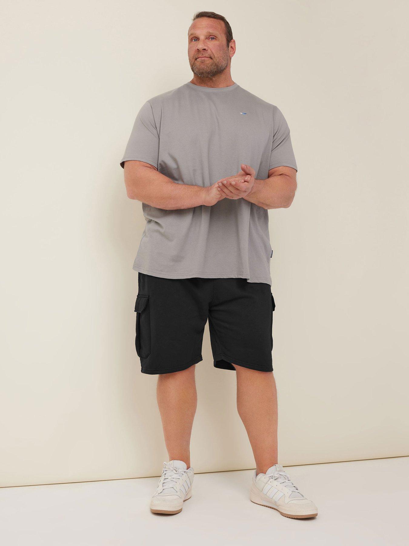 Image 3 of 4 of BadRhino BadRhino Essential Jersey Cargo Shorts - Black