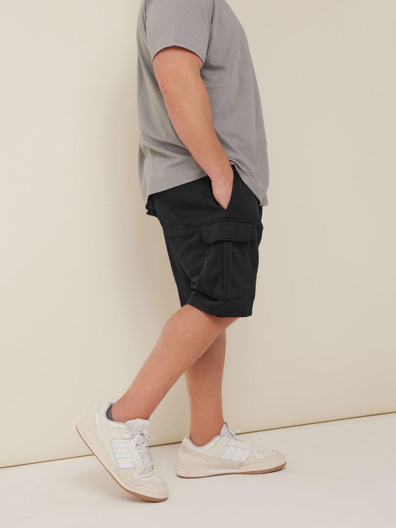 Image 4 of 4 of BadRhino BadRhino Essential Jersey Cargo Shorts - Black