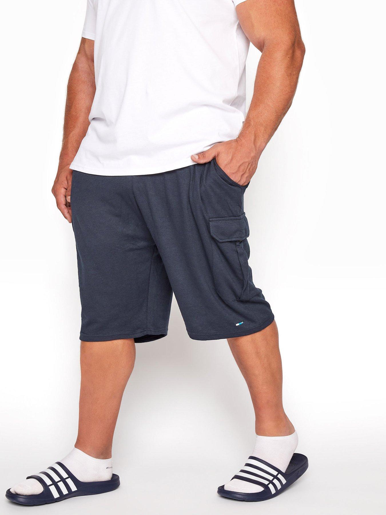 undefined BadRhino Essential Jersey Cargo Shorts - Navy