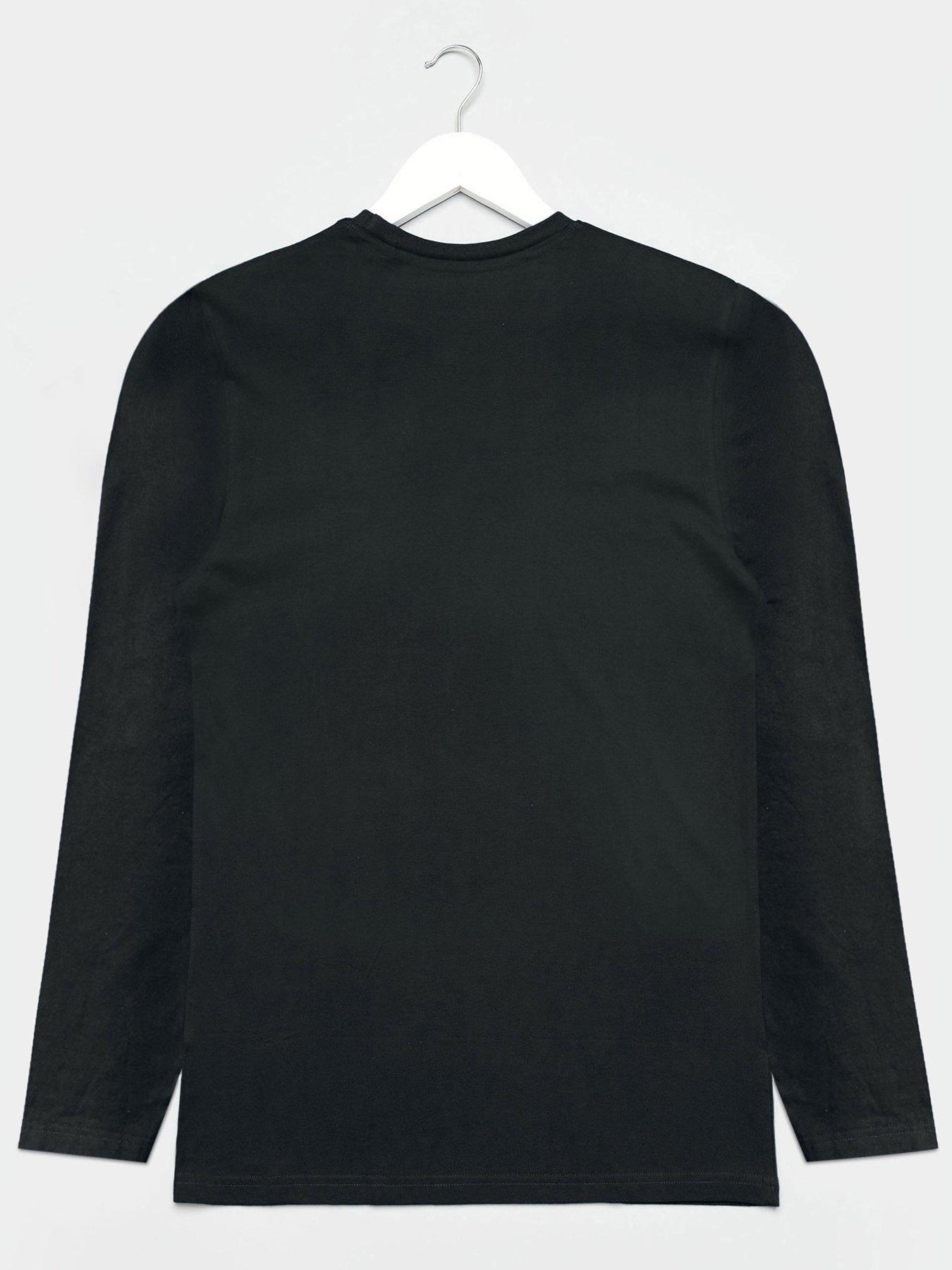 Image 2 of 2 of BadRhino BadRhino Essential Plain Long Sleeve T-Shirt - Black